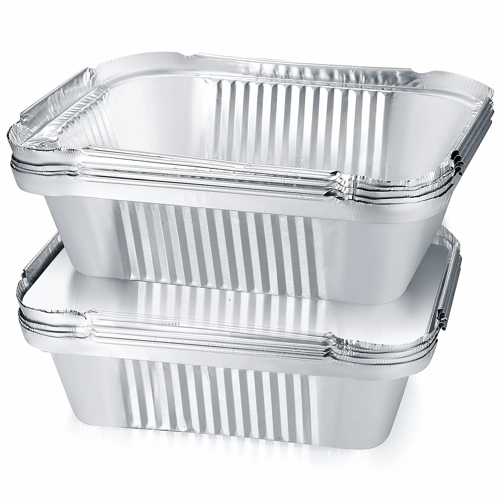 YiPHomn 30 sztuk aluminiowych tacek do grilla, forma do zapiekanek z pokrywką, z folii aluminiowej, pojemniki do pieczenia, smażenia, gotowania, 30 ml