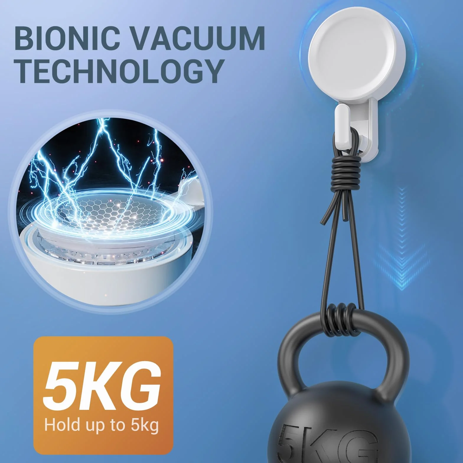 Teletrogy 4 Sztuk Haki Z Przyssawką, Wieszaki Łazienkowe Na Ręczniki Ultra Mocna Przyssawka Max 5kg Obciążenie Z Przyssawką, Wodoodporne Wielofunkcyjne Haczyki Do Kuchni Łazienka Okna Biały