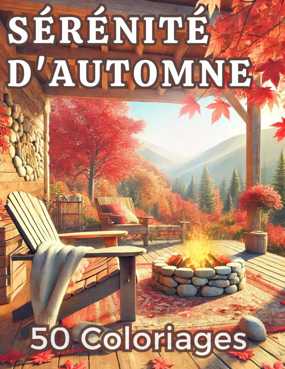 Sérénité d'Automne: Coloriages pour Adultes : 50 Illustrations Captivantes de Paysages et Scènes Saisonnières – Relaxation et Créativité pour une Évasion Apaisante