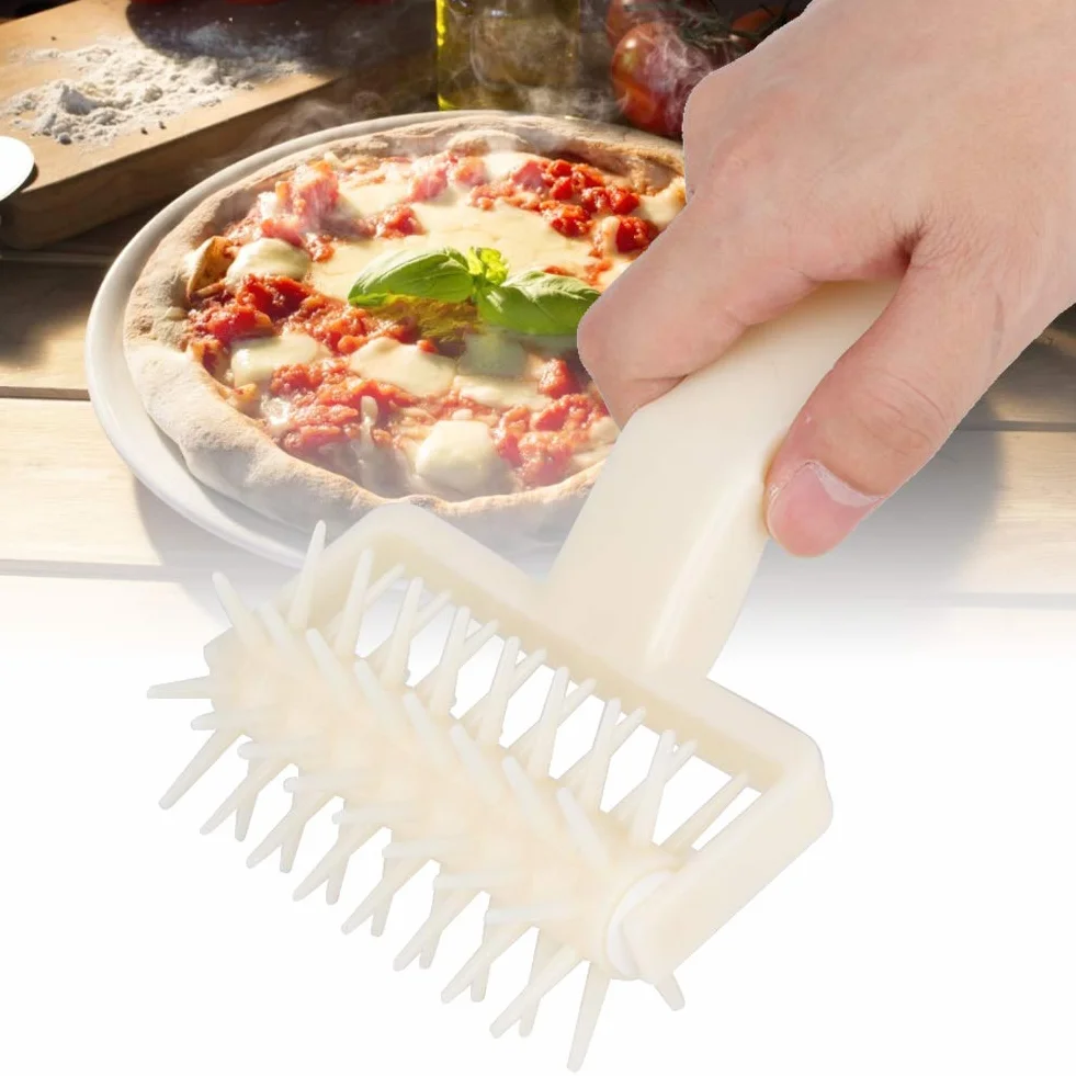 Pizza Dziurkacz DIY Plastikowe Ciasteczka do Pizzy Wałek do Ciasta Ciasto Igiełkowe Koła Cutter Ciasto Chleb Dziurkacz do Kuchni Restauracja