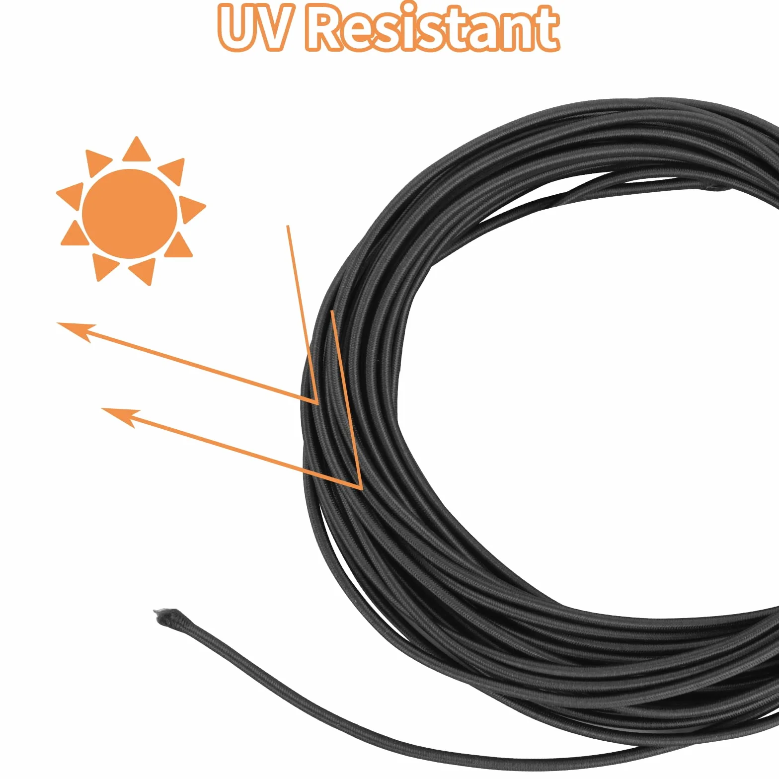 Prasacco Bungee Sznurek 3 mm x 10 m, mocny elastyczny sznurek, zabezpieczający sznur do łodzi, na kemping, przyczepę, sznurówki do butów, rzemiosło, projekty DIY