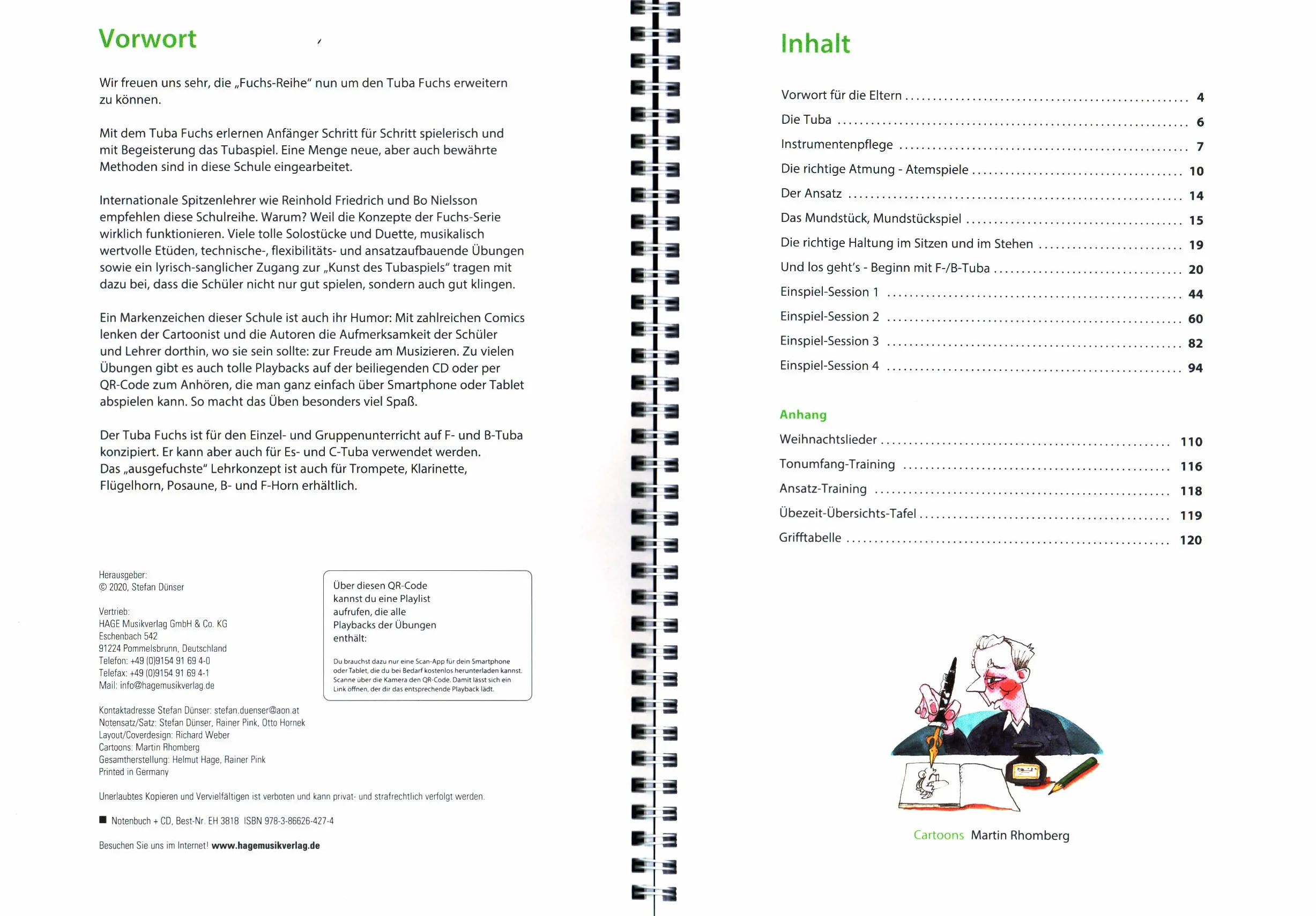Tuba Fuchs Band 1 - genialne i zabawne tubki szkoły - podręcznik z CD - Hage Verlag EH3818 9783866264274