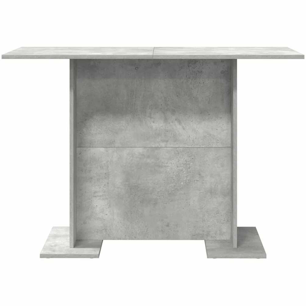 vidaXL Stół jadalny Betonowy szary 110 x 60 x 75 cm, Nowoczesny prostokątny stół ogrodowy, na świeżym powietrzu, elegancka meblościanka, stylowy design