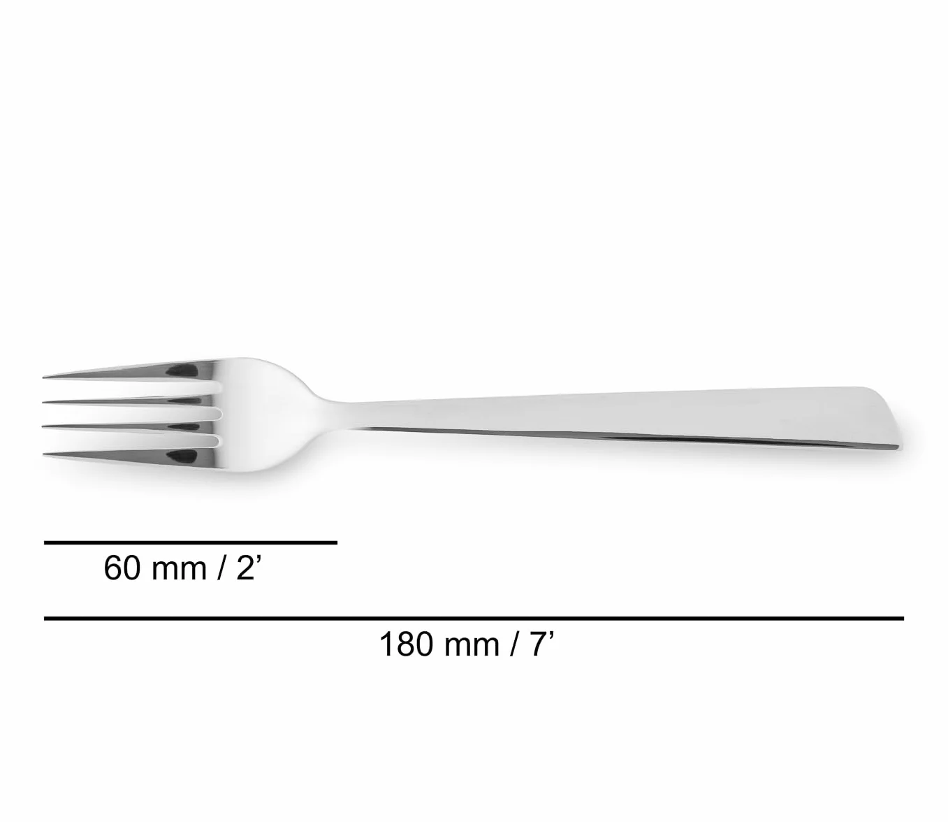 Arcos Widelec deserowy ze stali nierdzewnej 18/10, monoblok 180 mm, seria Toscana