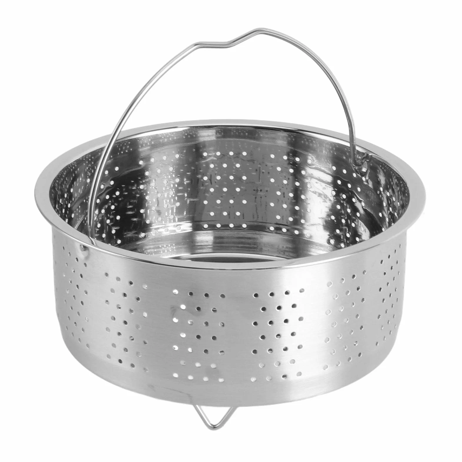 Metalowy Kosz do Gotowania na Parze ze Stali Nierdzewnej z Uchwytem