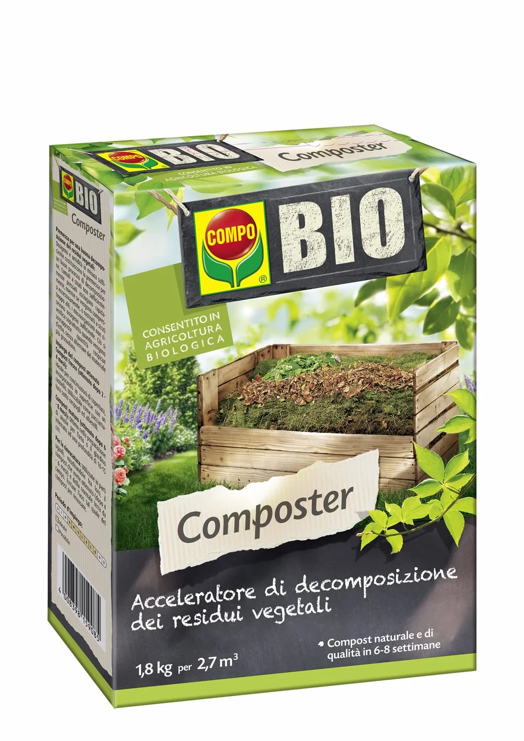 COMPO BIO komposter przyspieszający rozkład resztek roślin, 1,8 kg