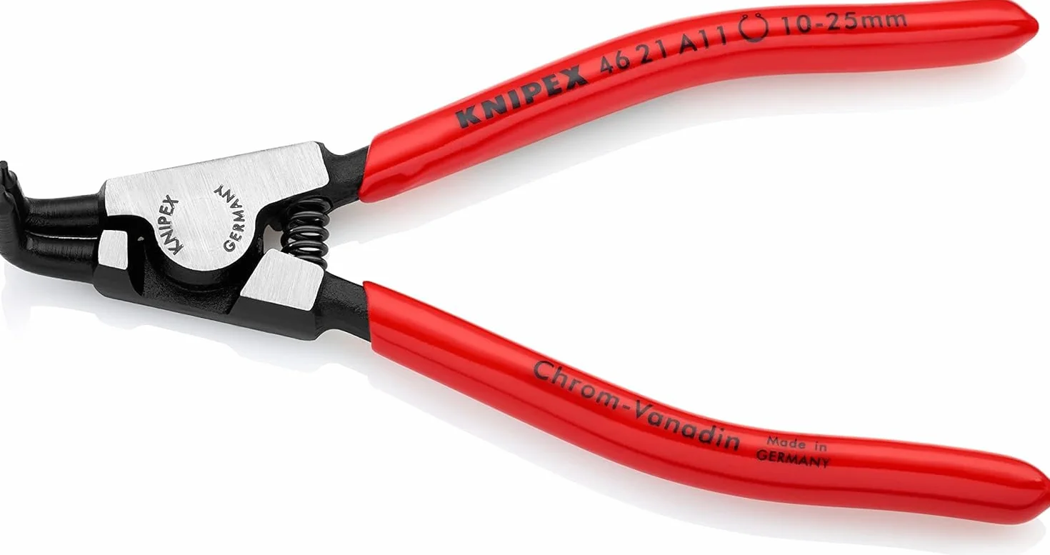 KNIPEX Szczypce do pierścieni osadczych sprężynujących do montażu pierścieni zewnętrznych na wałach z tworzywa, 46 21 A11