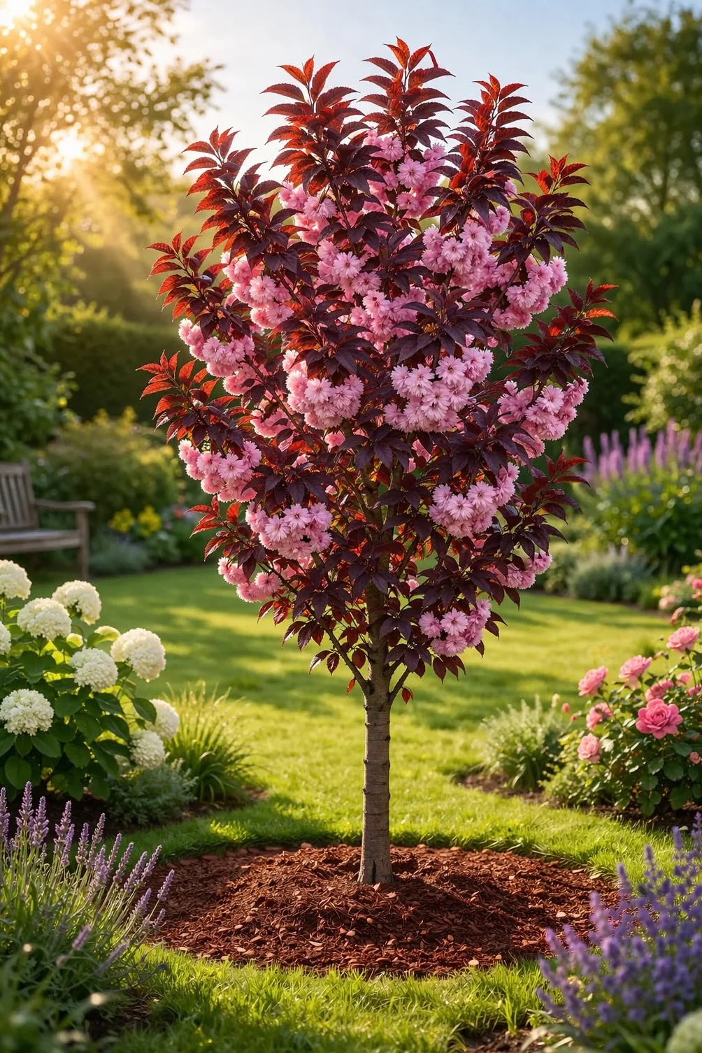 Prunus serrulata 'Royal Burgundy' 100-120 cm - japońska wiśnia goździkowa - ozdobna wiśnia