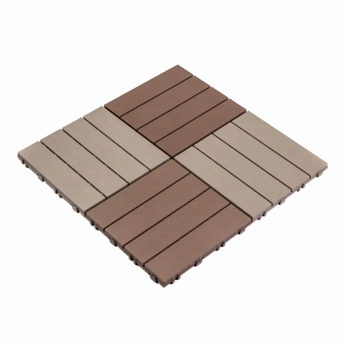 PCV Terrassenfliese Eco Anthrazit 30 x 30 x 2 cm