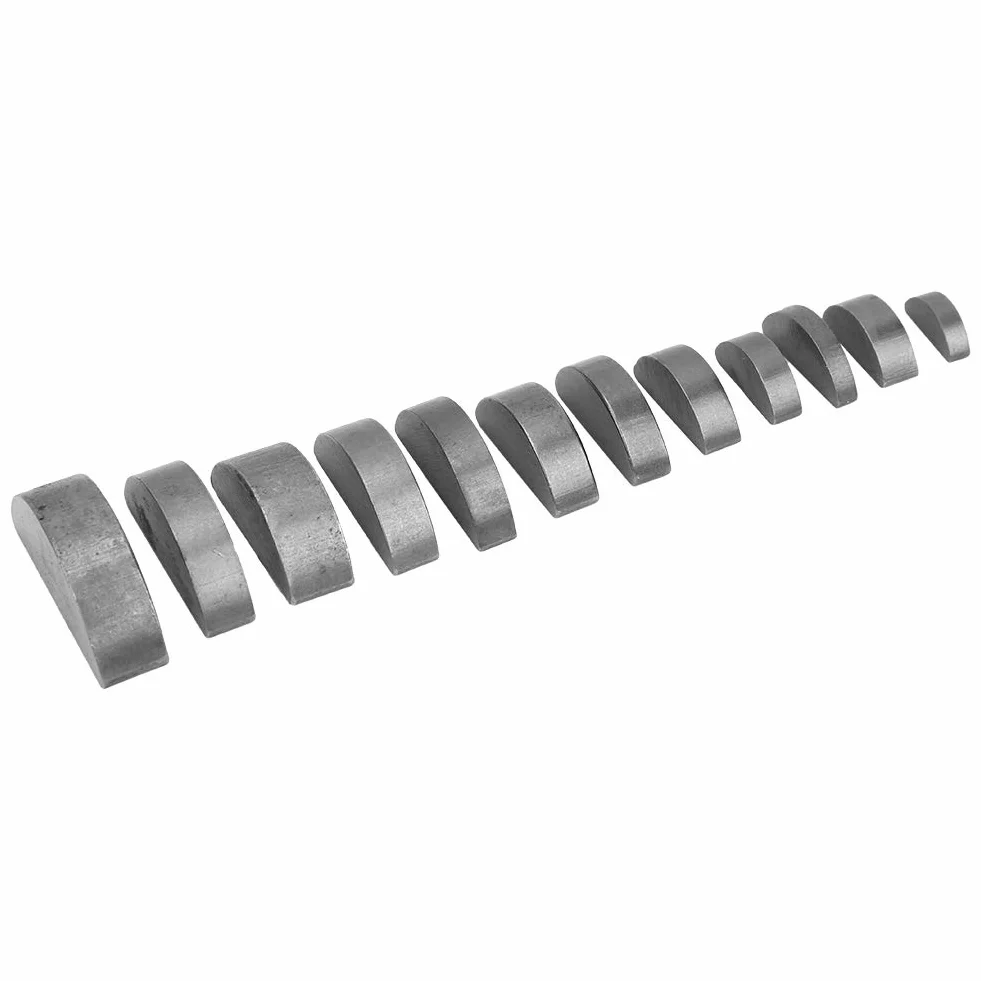 Woodruff Key Assortment Kit 135 sztuk metalowych kluczy do drewna półksiężycowego koło zamachowe koło zamachowe koło pasowe droga korbowa, zestaw sprzętowy do uniwersalnego zastosowania, dobra trwałość