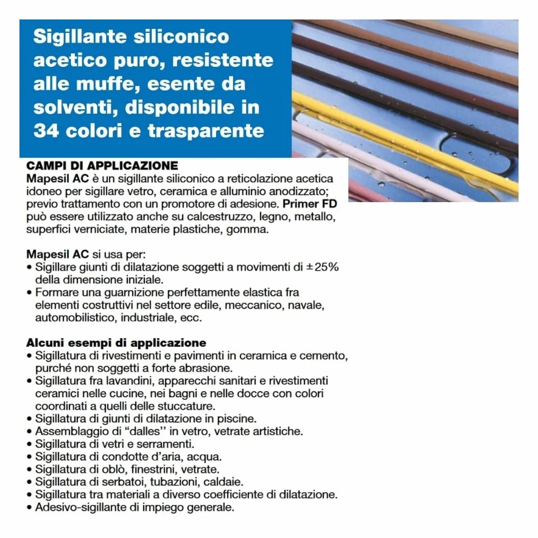 Silikon MAPEI Mapesil AC - biały 100