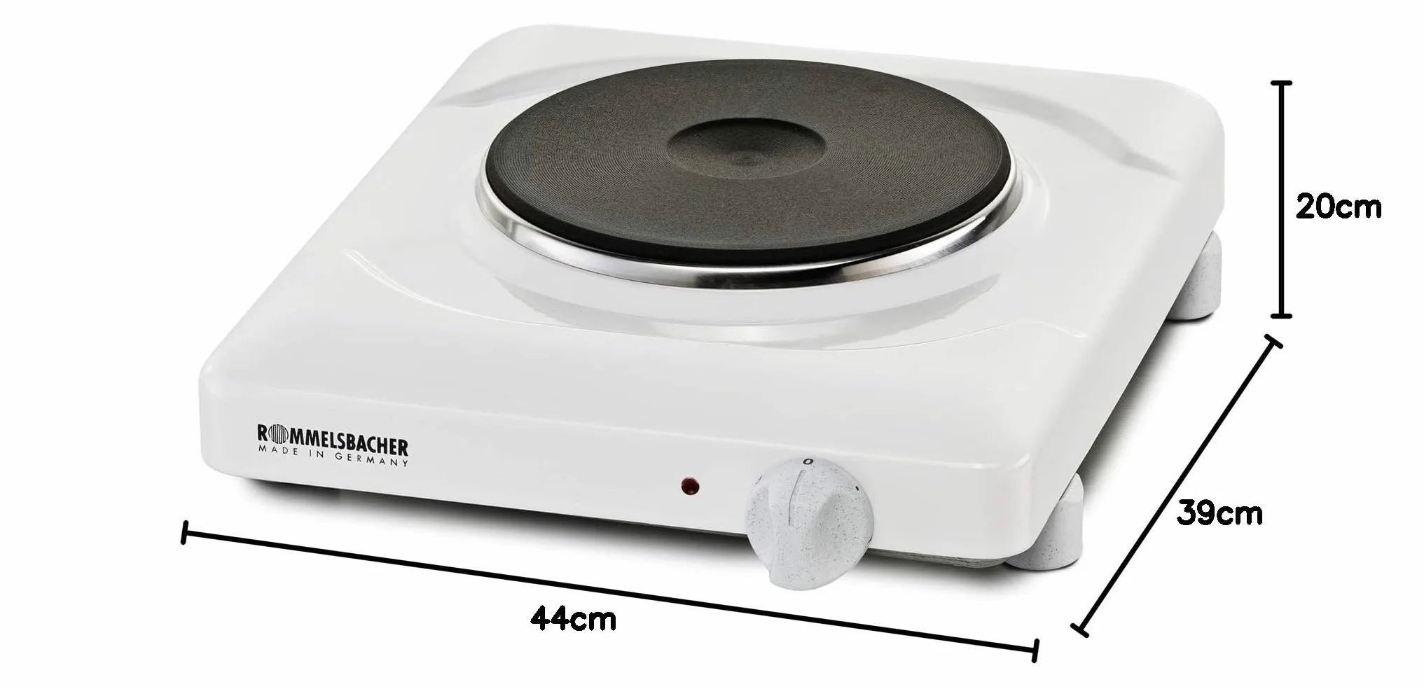 ROMMELSBACHER Pojedyncza płyta grzewcza THS 1590 1500W 180mm