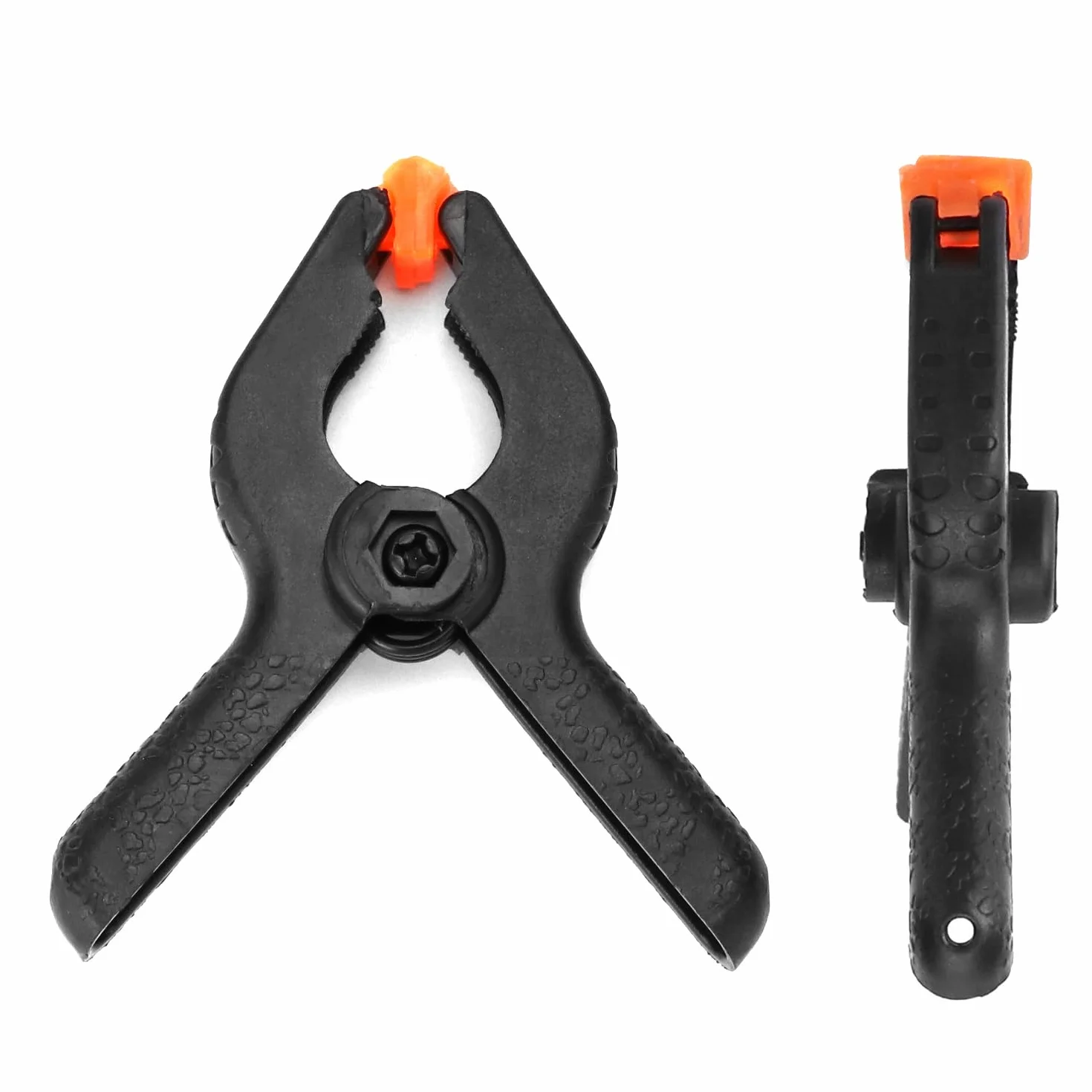 QWORK® 20 sztuk małych zacisków zaciskowych, 6,5 cm nylonowe zaciski sprężynowe do obróbki drewna, plandeki, studia fotograficznego