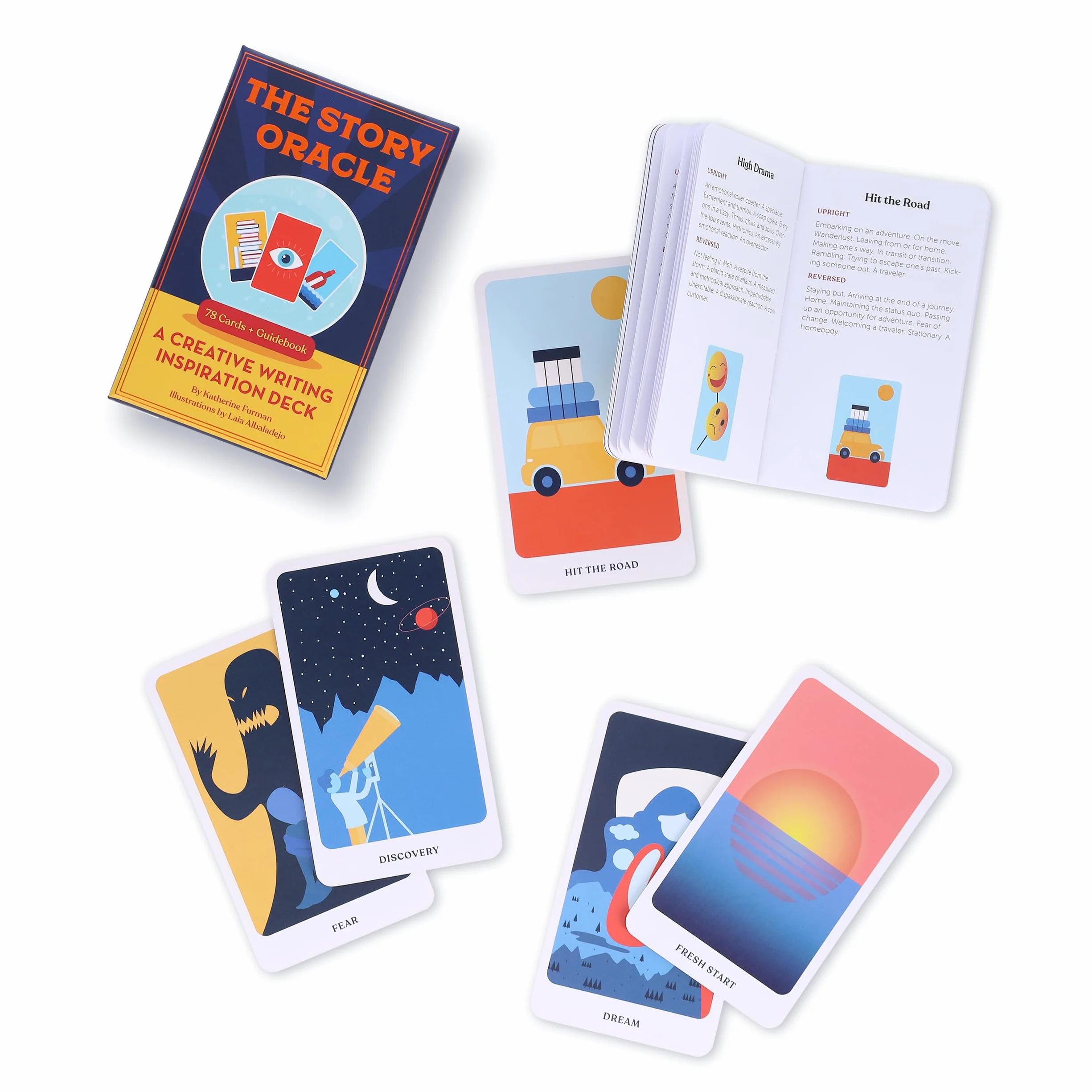 The Story Oracle: A Creative Writing Inspiration Deck - 78 Cards and Guidebook