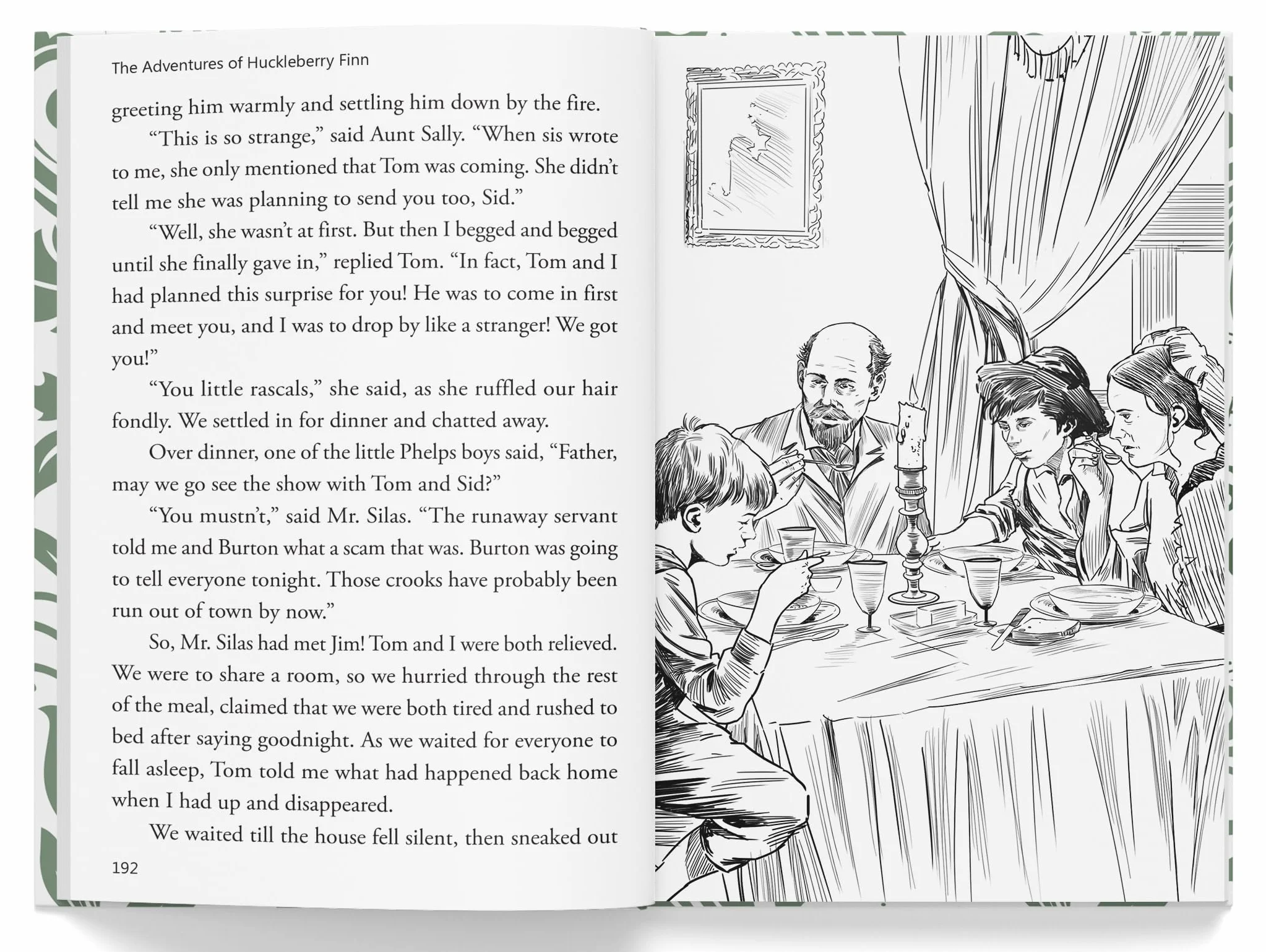 The Adventures of Huckleberry Finn: Illustrated Abridged Children Classics English Novel with Review Questions (Hardback)