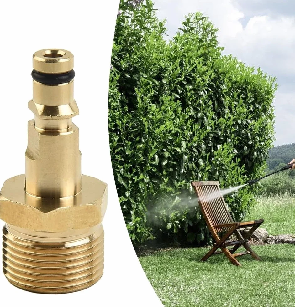 Adapter do węża M22 do myjki wysokociśnieniowej, z litego mosiądzu, seria K, pasuje do narzędzi ogrodowych Kärcher Nilfisk