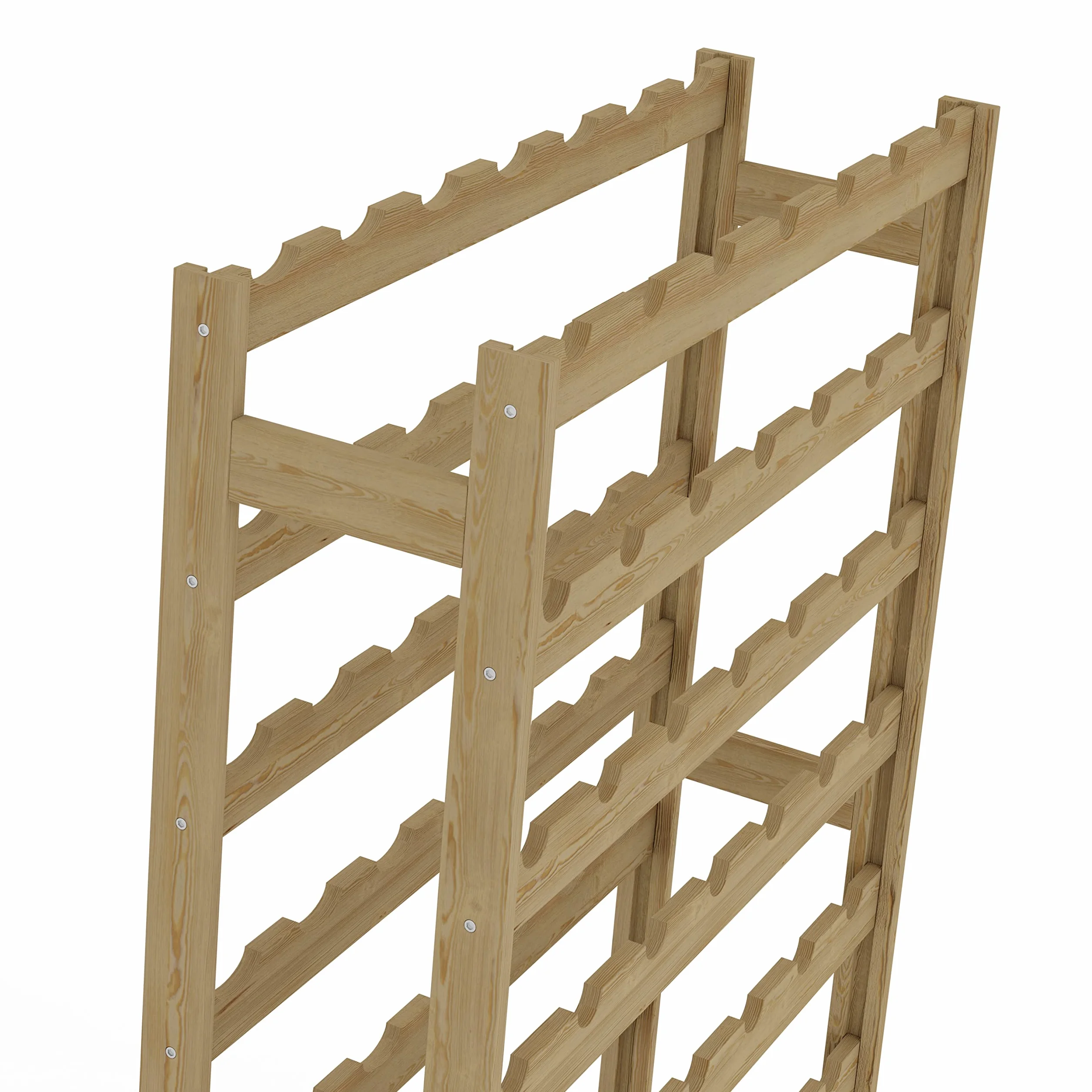 Lenmar Drewniany Regał na Wino RW-1 77 Butelek 166x72.5x25 cm