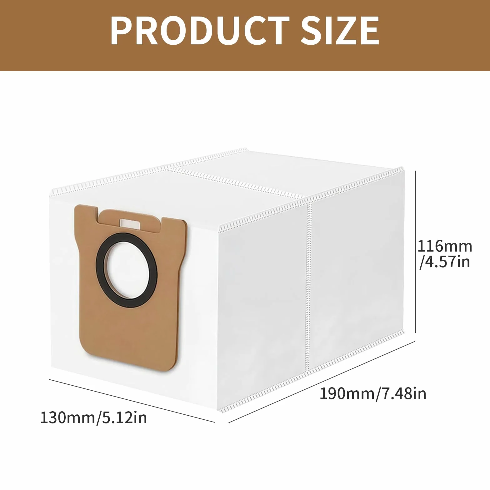 6 worków do odkurzacza do Xiaomi X10+/X20+/S10, Dreame L10s/L10/L20 Ultra, zestaw akcesoriów - worki zamienne.