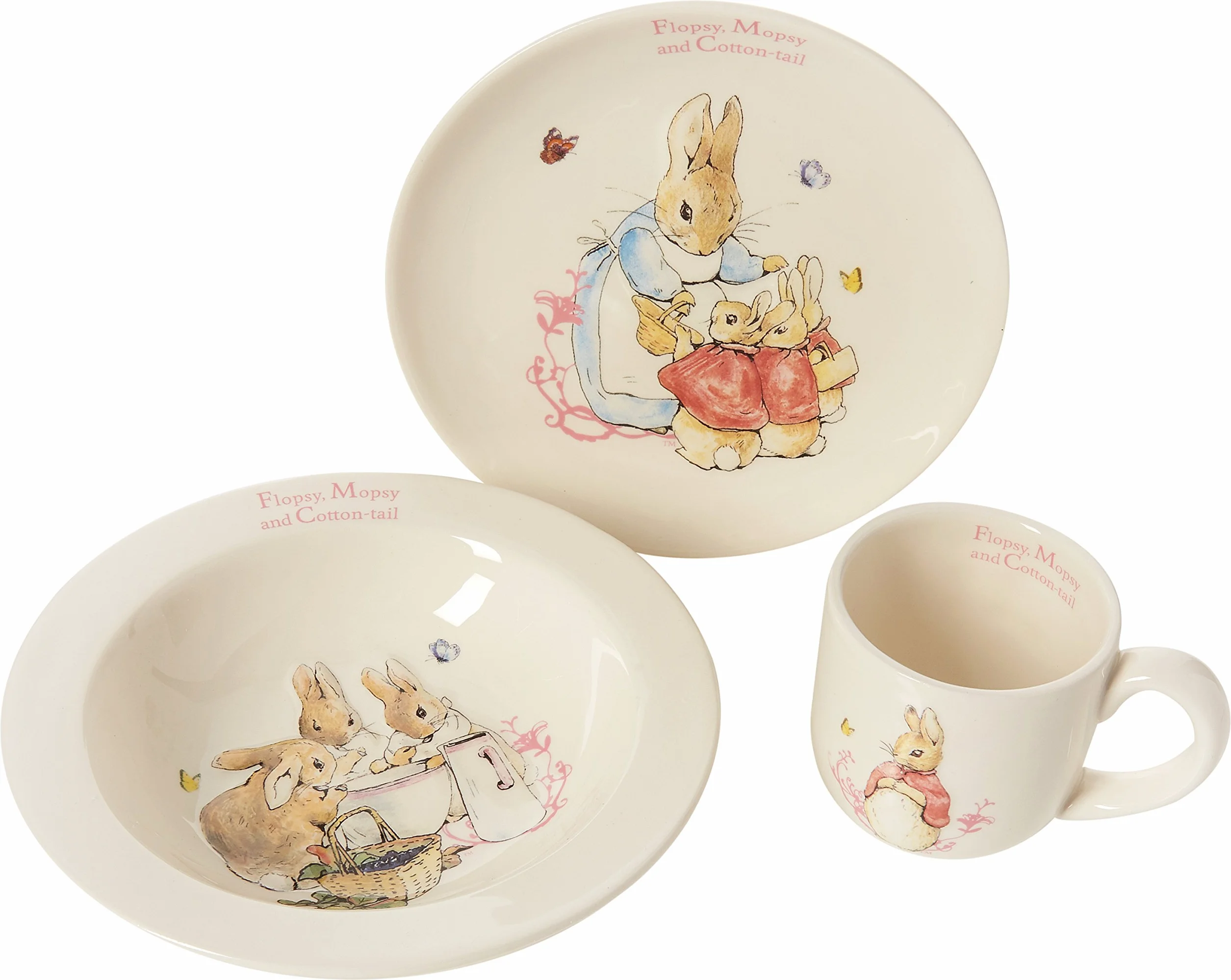Beatrix Potter F M C Tail 3 szt. zestaw do pielęgnacji stołu, kolorowy, 0,1 x 0,1 x 1,85 cm
