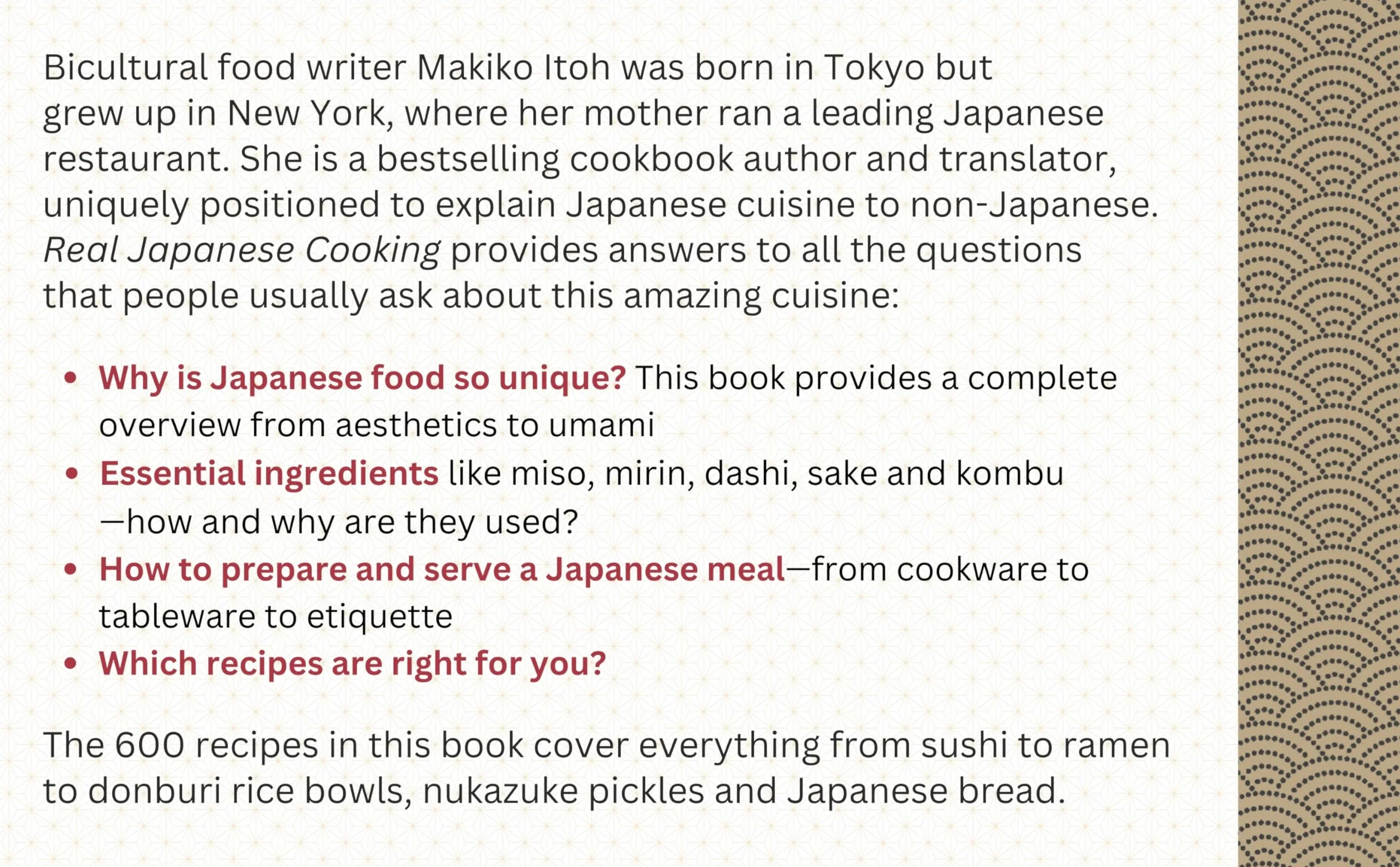 Real Japanese Cooking: Traditions, Tips, Techniques and Over 600 Authentic Recipes