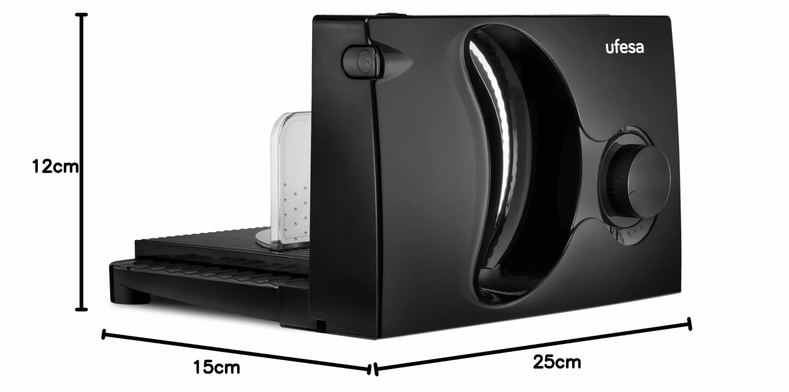 UFESA CF0918 Krajalnica do chleba Katana, składana elektryczna, ostrze ze stali nierdzewnej 170 mm, 150 W