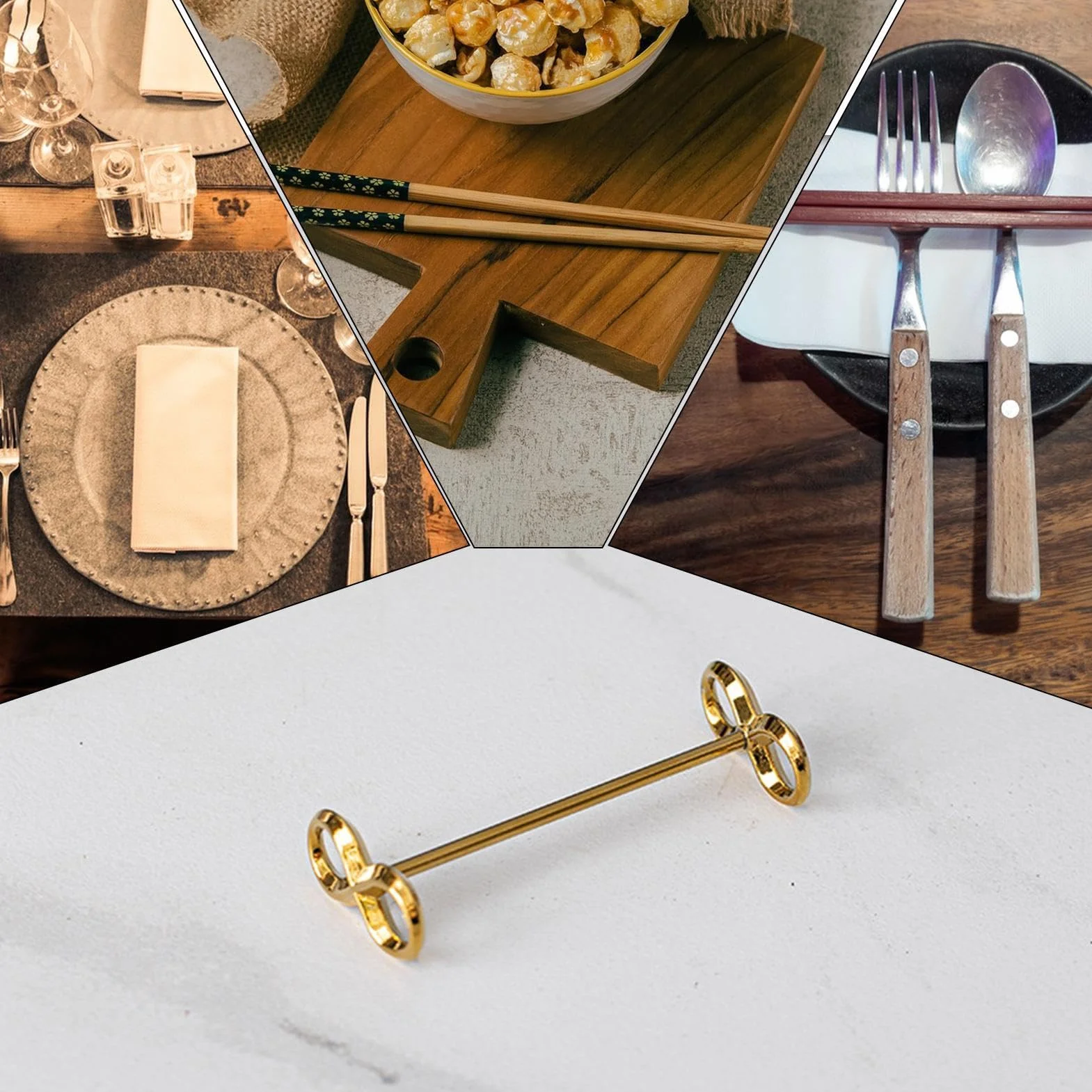 Stainless Steel Spoon Fork Stand Chopsticks Rest Cutlery Holder Rack