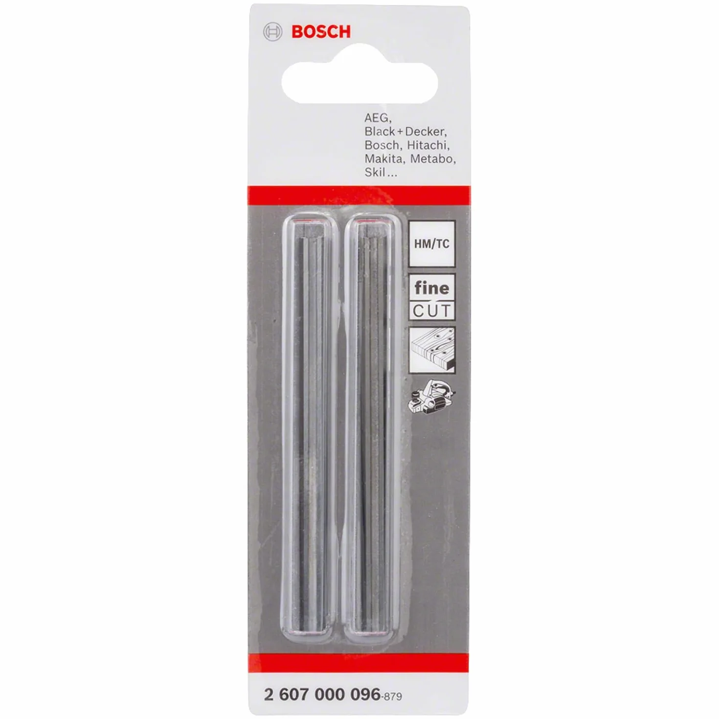 Bosch Professional 2607000096 Nóż do Struga, Srebrny, 2 Sztuki