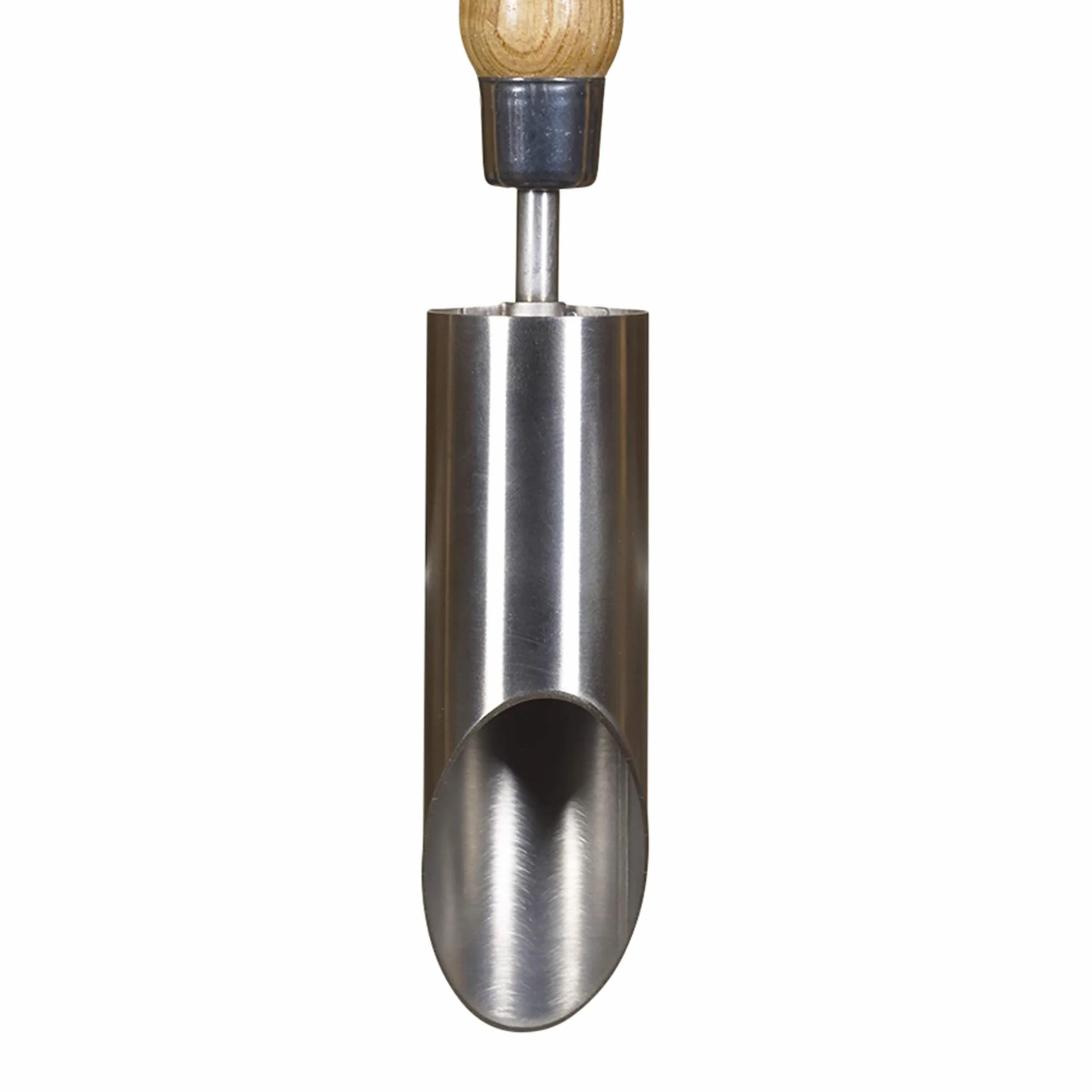 Kent & Stowe Sadzarka do cebuli – sadzarka do cebuli kwiatów ze stali nierdzewnej do równomiernych otworów, szpikulec do cebuli z trzonkiem z jesionu, długość: 30 cm