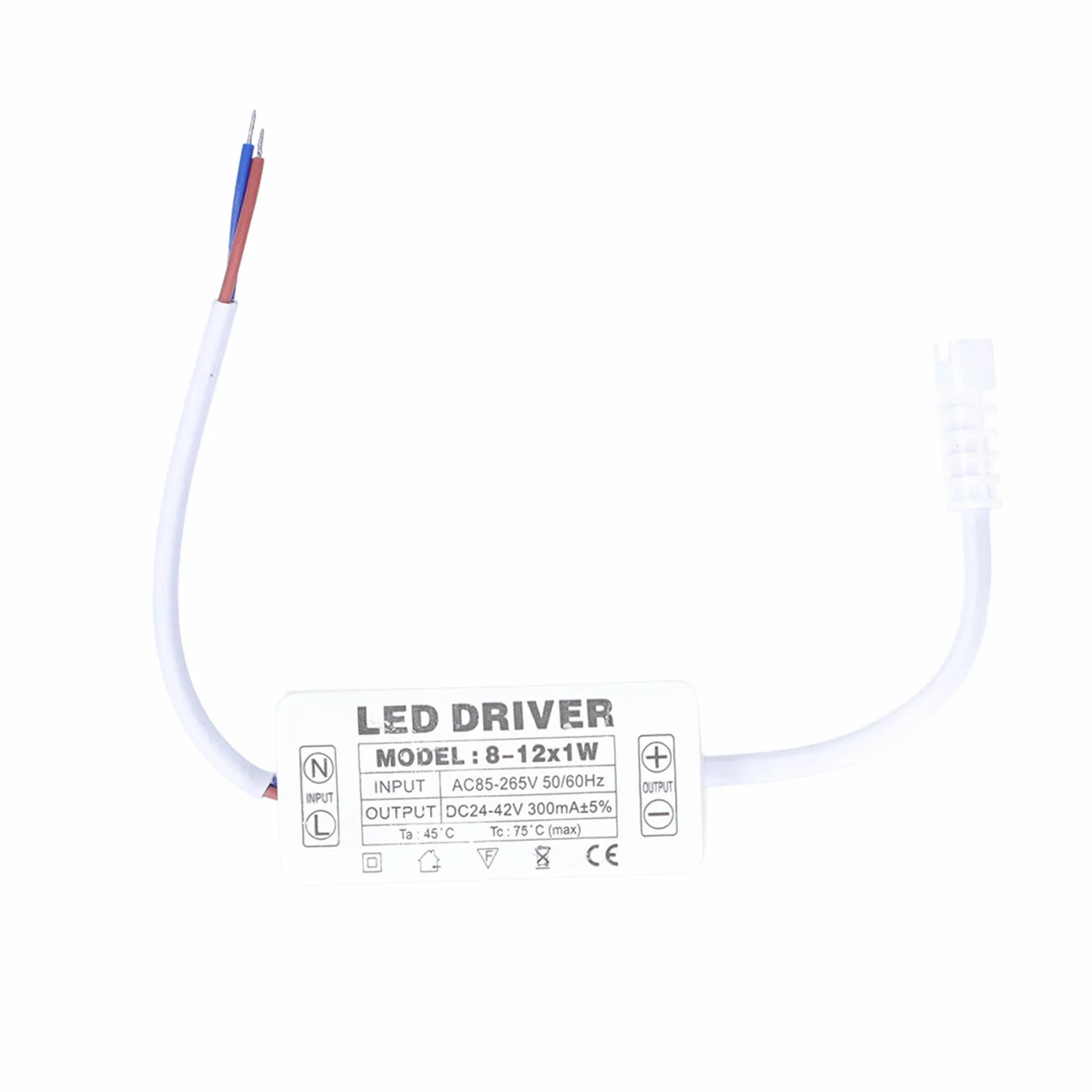 Sterownik LED, Transformator Stałoprądowy 300 MA AC 85 do 265 V do DC 24 do 42 V Sterownik Zasilacza Lampy do Oświetlenia Panelowego LED, Transformator Prostowniczy Stałoprądowy