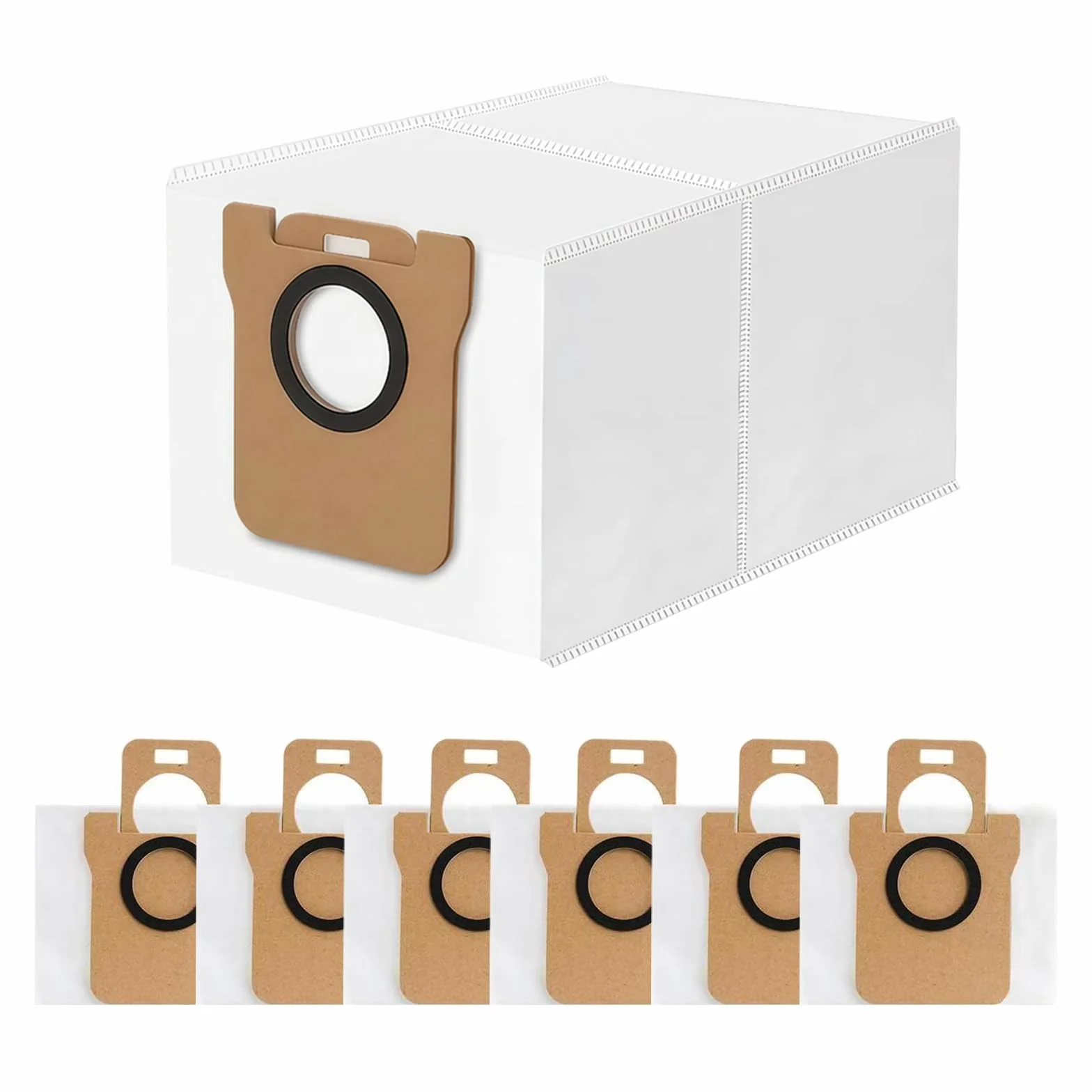 6 worków do odkurzacza do Xiaomi X10+/X20+/S10, Dreame L10s/L10/L20 Ultra, zestaw akcesoriów - worki zamienne.