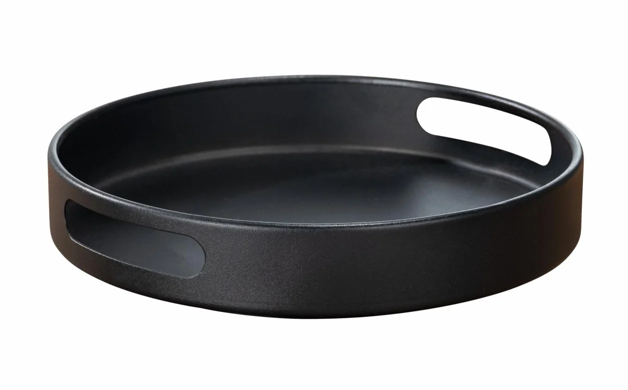 WENKO Susie obrotowa taca 360° metalowa malowana proszkowo Ø 26 x 6 cm czarna