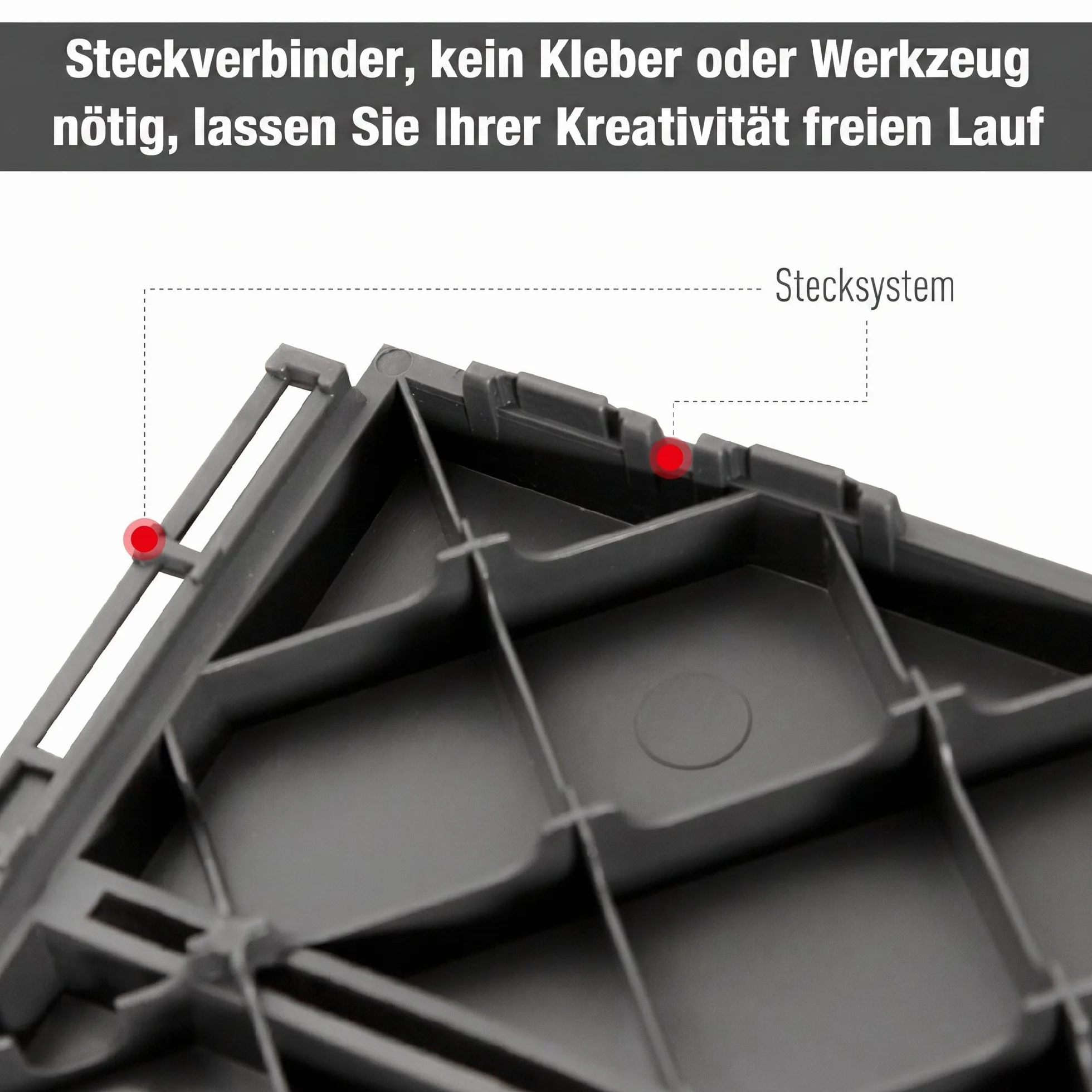 Outsunny set van 9 terrastegels balkon terras 30 x 30 cm tuin kliktegel vloertegel binnen buiten kunststof zwart
