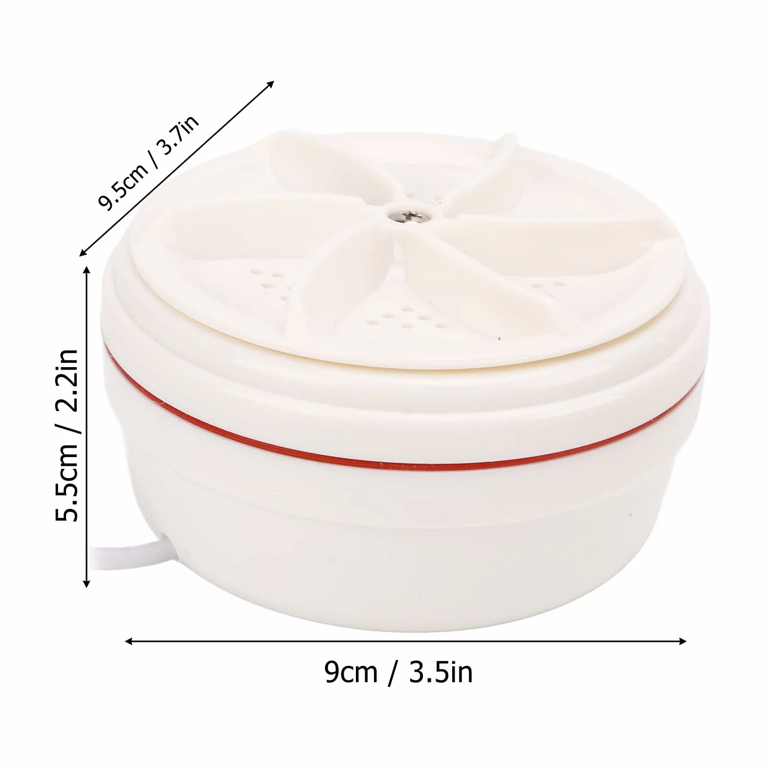 Przenośna pralka, ABS Automatyczne czyszczenie USB Mini Portable Ultradźwiękowa Washing Machine Silna praktyczność Wygodna stała ssawka Mała maszyna do prania dla czyszczenia skarpety bielizna