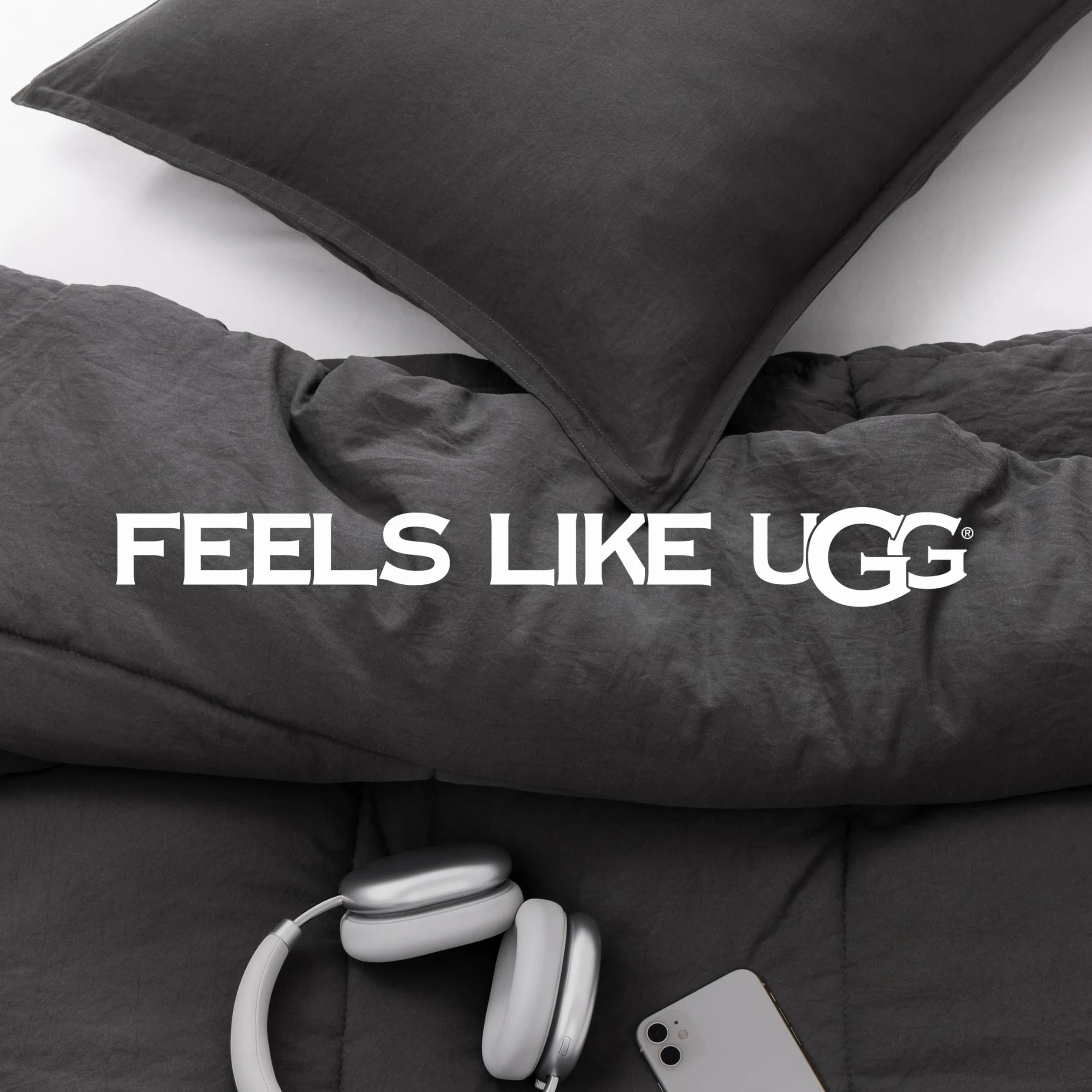 UGG 32542 Devon Twin-Twin XL 2-częściowy zestaw kołder miękka luksusowa pościel kołdra i dwie poszewki na poduszki przytulna wygodna dwustronna można prać w pralce zestaw pościeli w stylu hotelowym,
