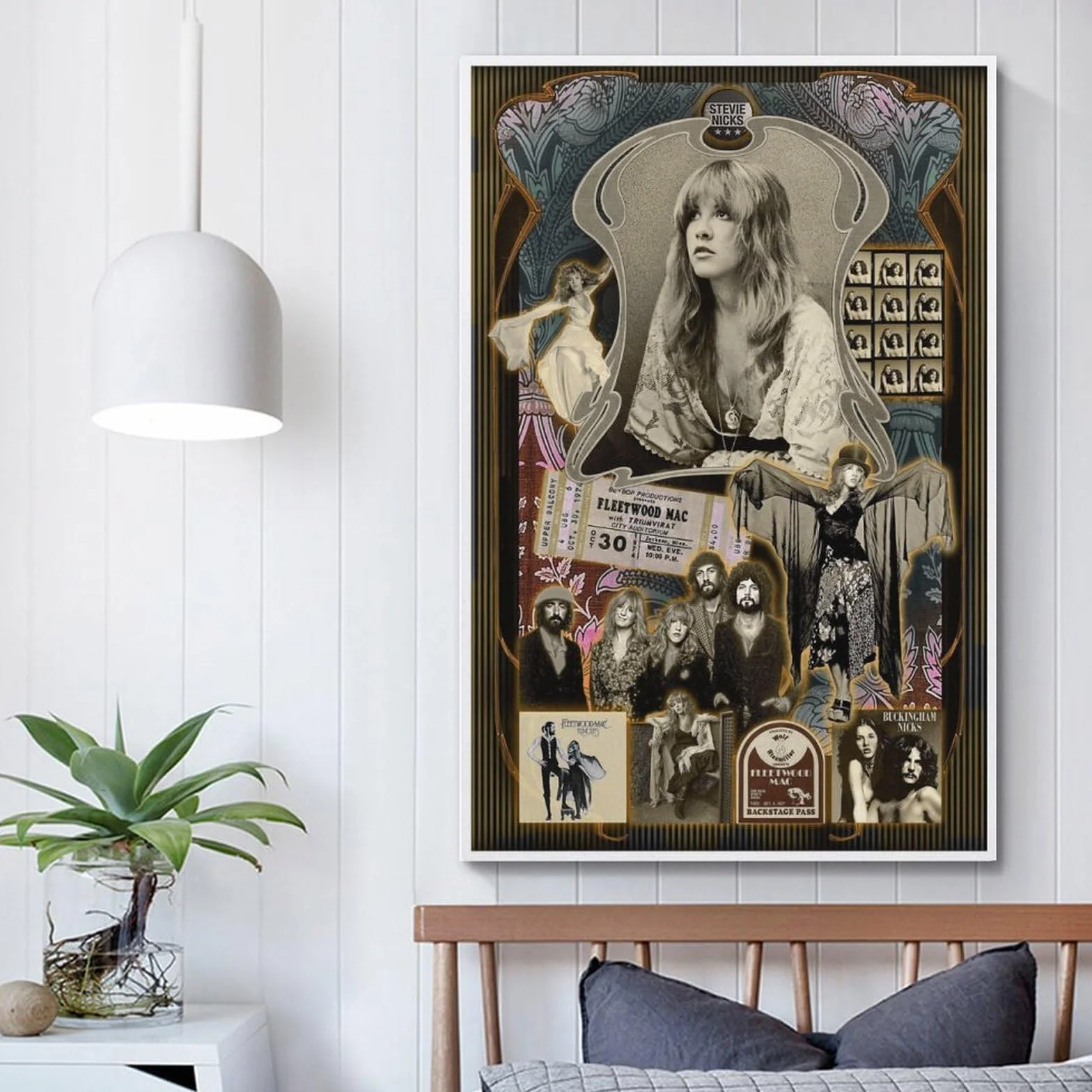Fleetwood Mac, plakat, płótno, sztuka ścienna, dekoracja, salon, nowoczesna rodzinna sypialnia, 30 x 45 cm, styl bez ramy