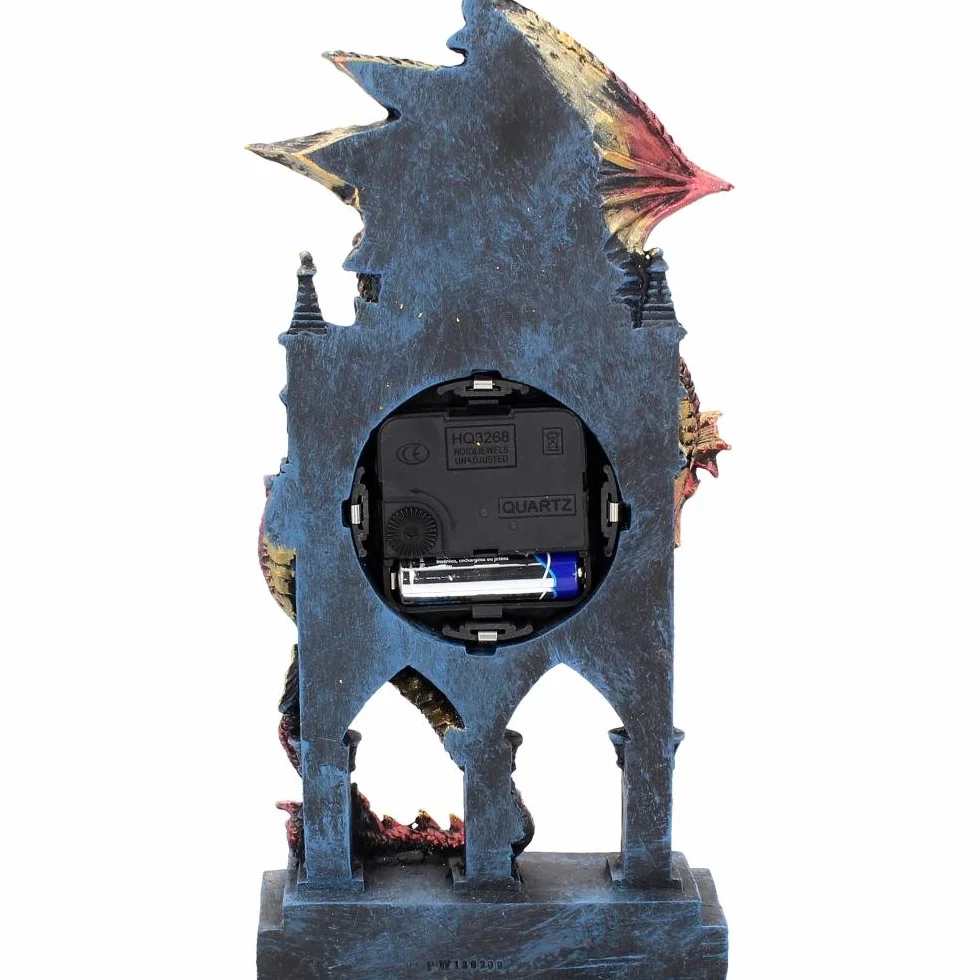 Nemesis Now AL50380 Zegar strażnika czasu, 17 cm, czerwony