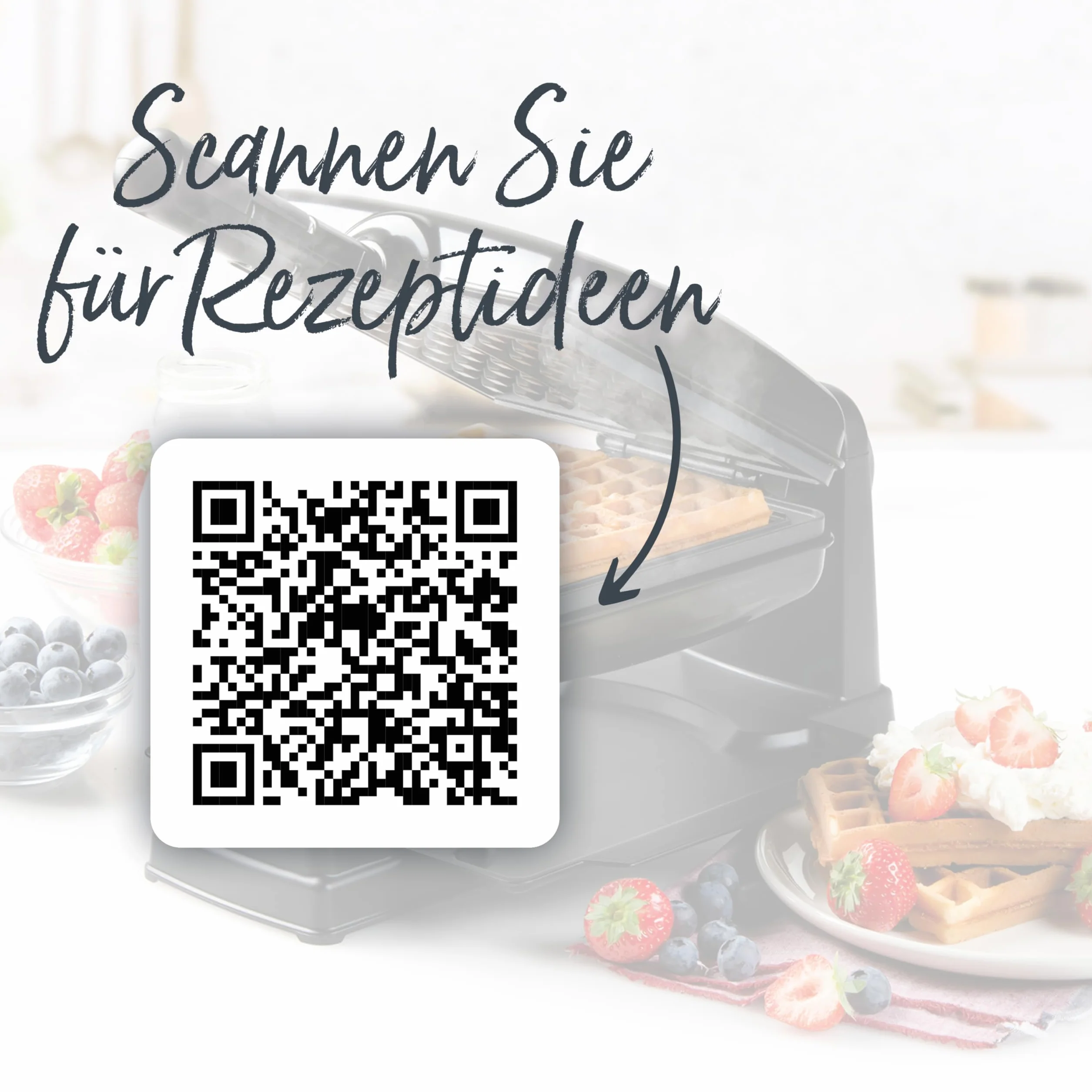 Domo rottierendes Waffeleisen DO9224W bk