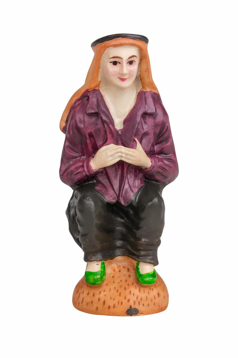 Caganer lub caganet belen. Ulubieniec figurek do szopki. Bożonarodzeniowa ozdoba do szopek Bożonarodzeniowa figura cagon belen.