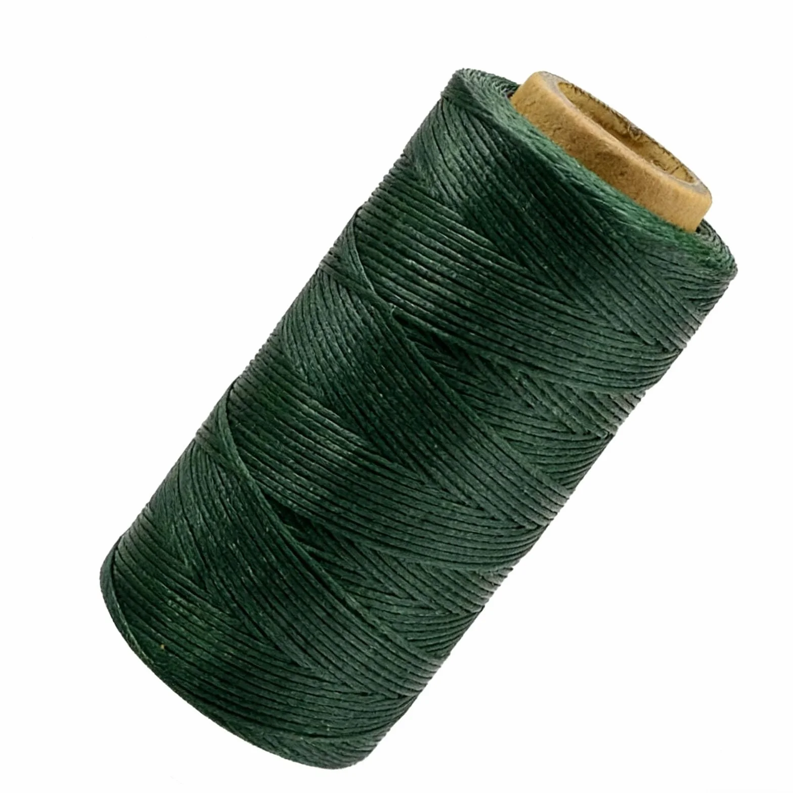 Woskowana nić, gruba 1 mm, mocna nić, 260 m, woskowany sznurek do szycia skóry DIY, wiązania książek, napraw butów, projektów skórzanych, ciężkich materiałów, toreb (ciemnozielona)