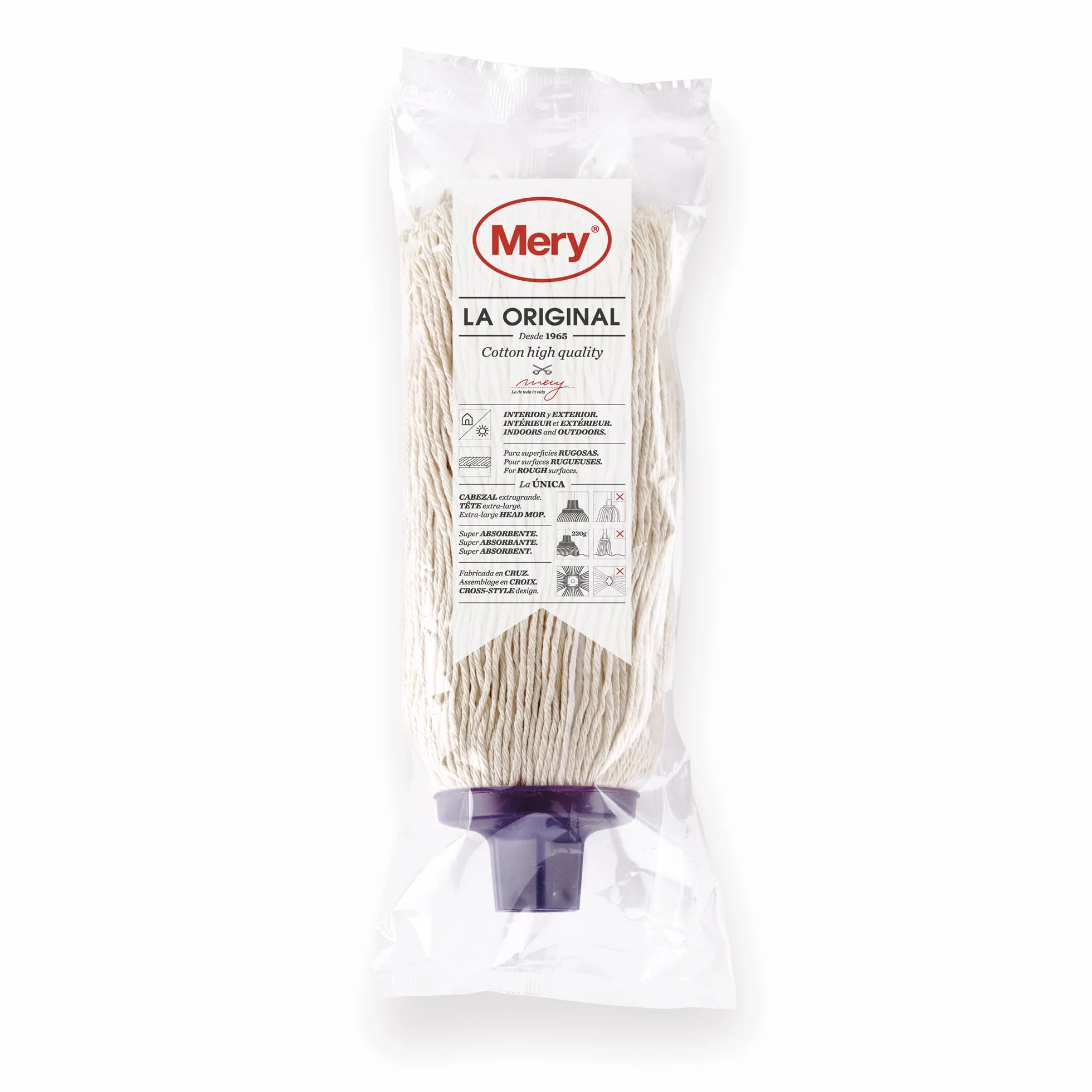 Mery 0402.41 mop do mycia ze 100% bawełny z bardzo dużą główką