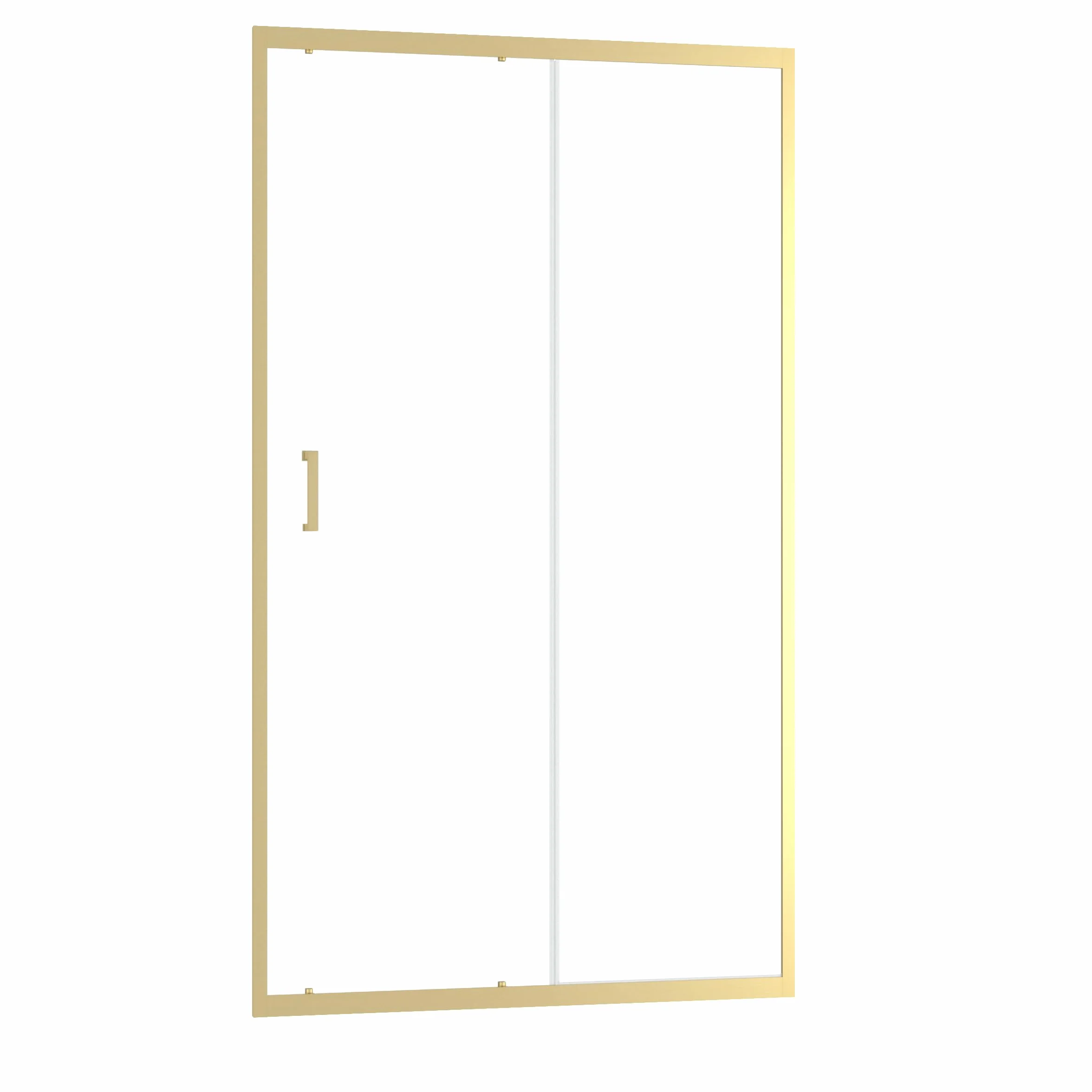 Marwell Drzwi prysznicowe Golden Stage 120 x 200 cm – drzwi przesuwne ze ścianką prysznicową ze szkła hartowanego o grubości 6 mm – szerokość otworu 49 cm – z wysokiej jakości złotymi profilami