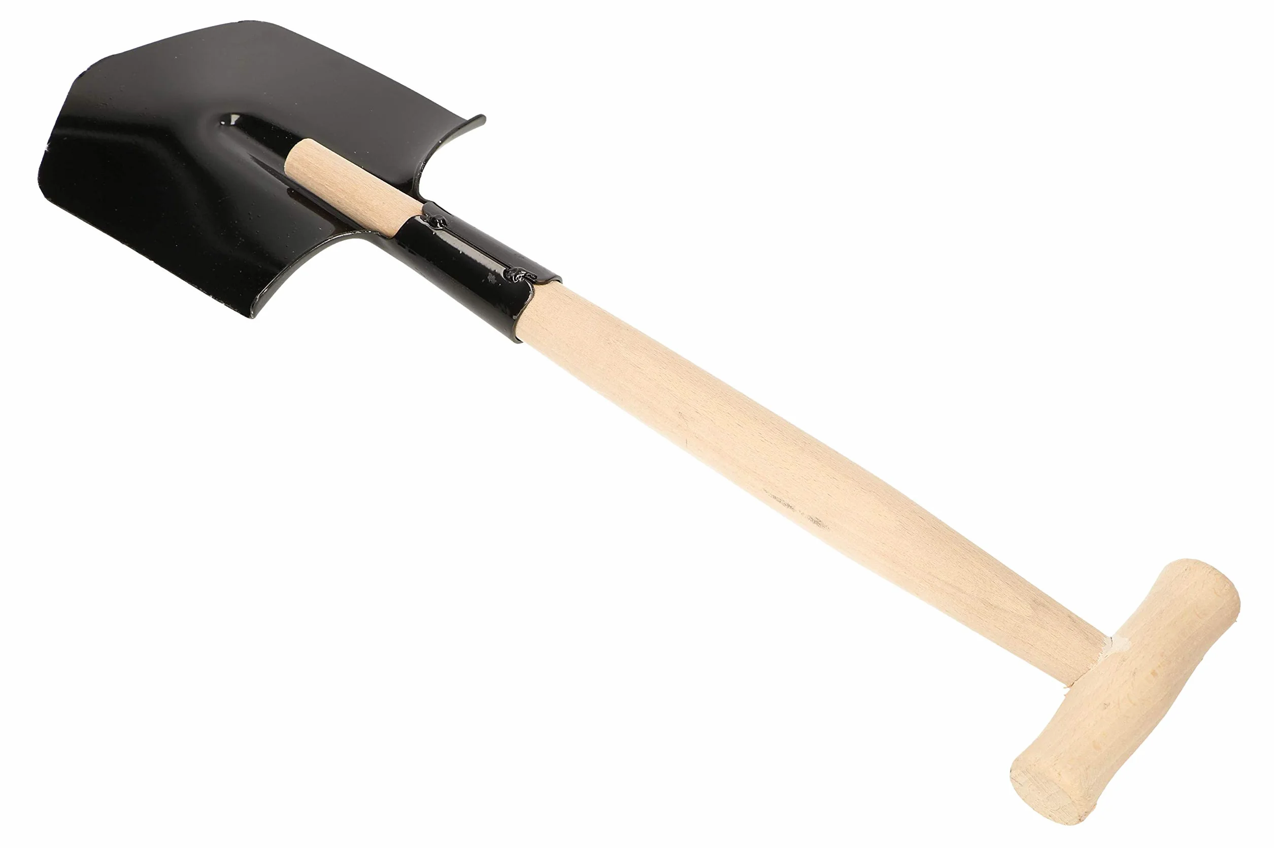 KOTARBAU® Łopatka polowa 60 cm z drewnianym trzonkiem, krótka szpatułka, ostre krawędzie, do aktywności na świeżym powietrzu