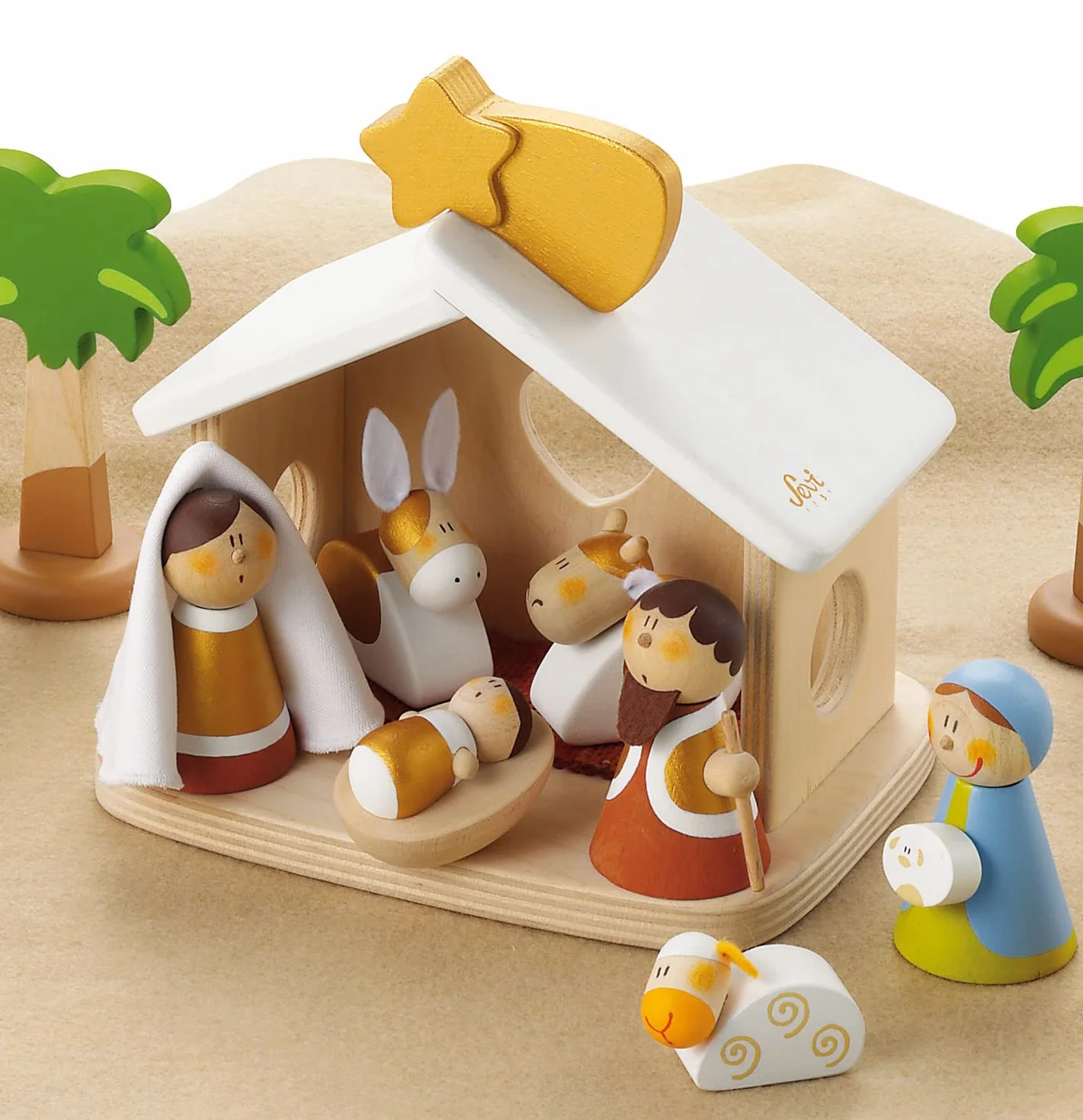 Sevi : Large Wooden Nativity Scene