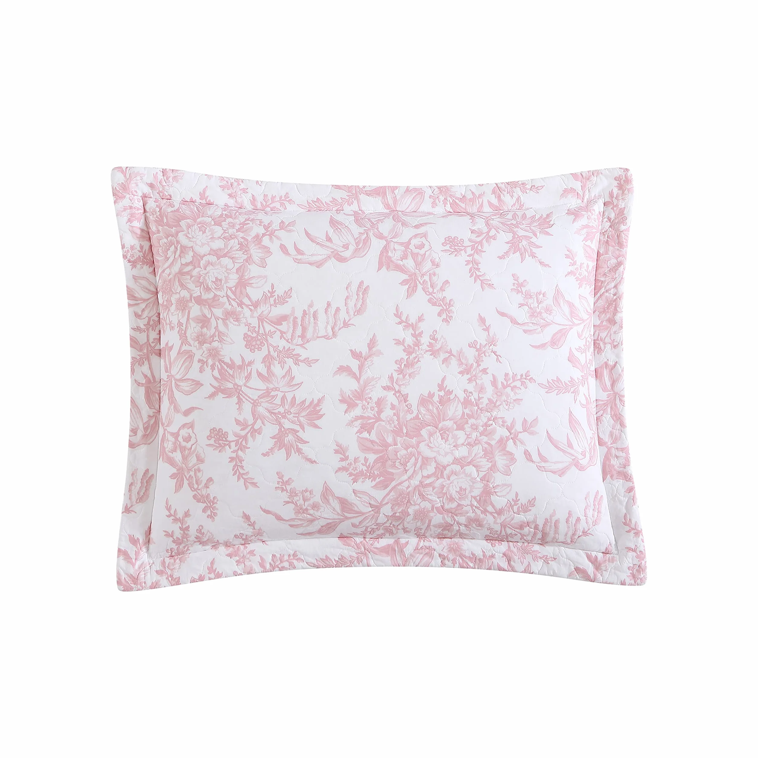 Laura Ashley Dwustronna pościel bawełniana z pasującymi poszewkami, lekka dekoracja domu na wszystkie pory roku, Bedford Pink, King