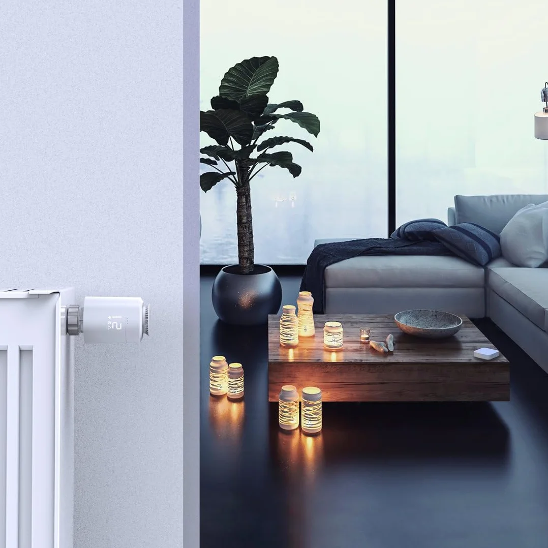 Hama Zestaw 2x Głowica Termostatyczna WIFI SMART + Przekaźnik Mostek Bramka, Sterowanie Ogrzewaniem, Zdalna Kontrola, Głosowe Sterowanie, Oszczędność Energetyczna