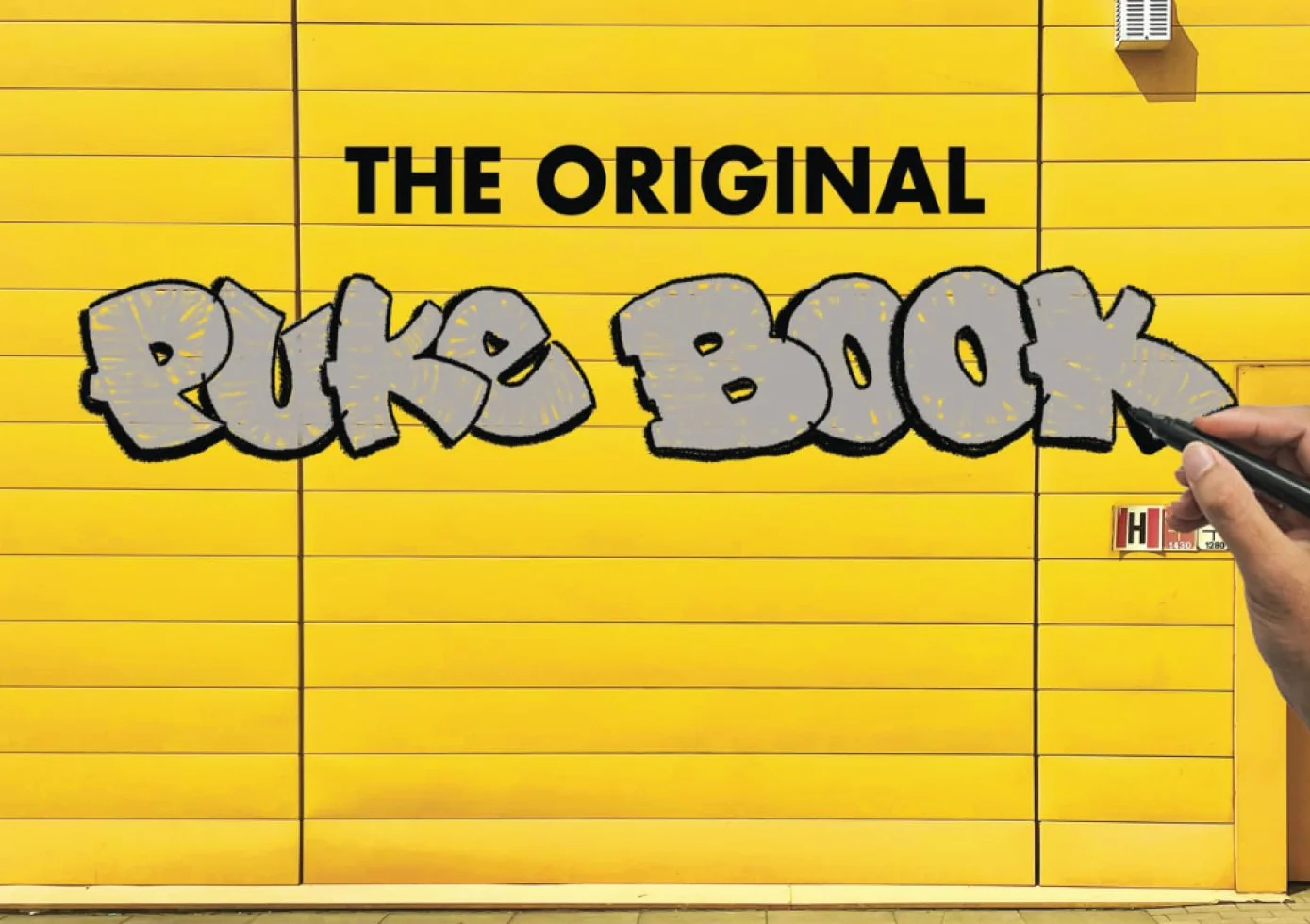 The Original PUKEBOOK pro blackbook graffiti sketchbook witch images of spots, walls, trains, trucks, cars, subway and more: 90 pages of spots to ... and painting with various kinds of markers