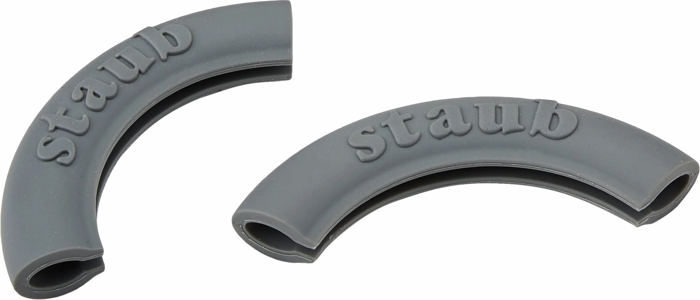 Staub 2 silikonowe uchwyty okrągłe czarne 21 x 16,5 x 2 cm