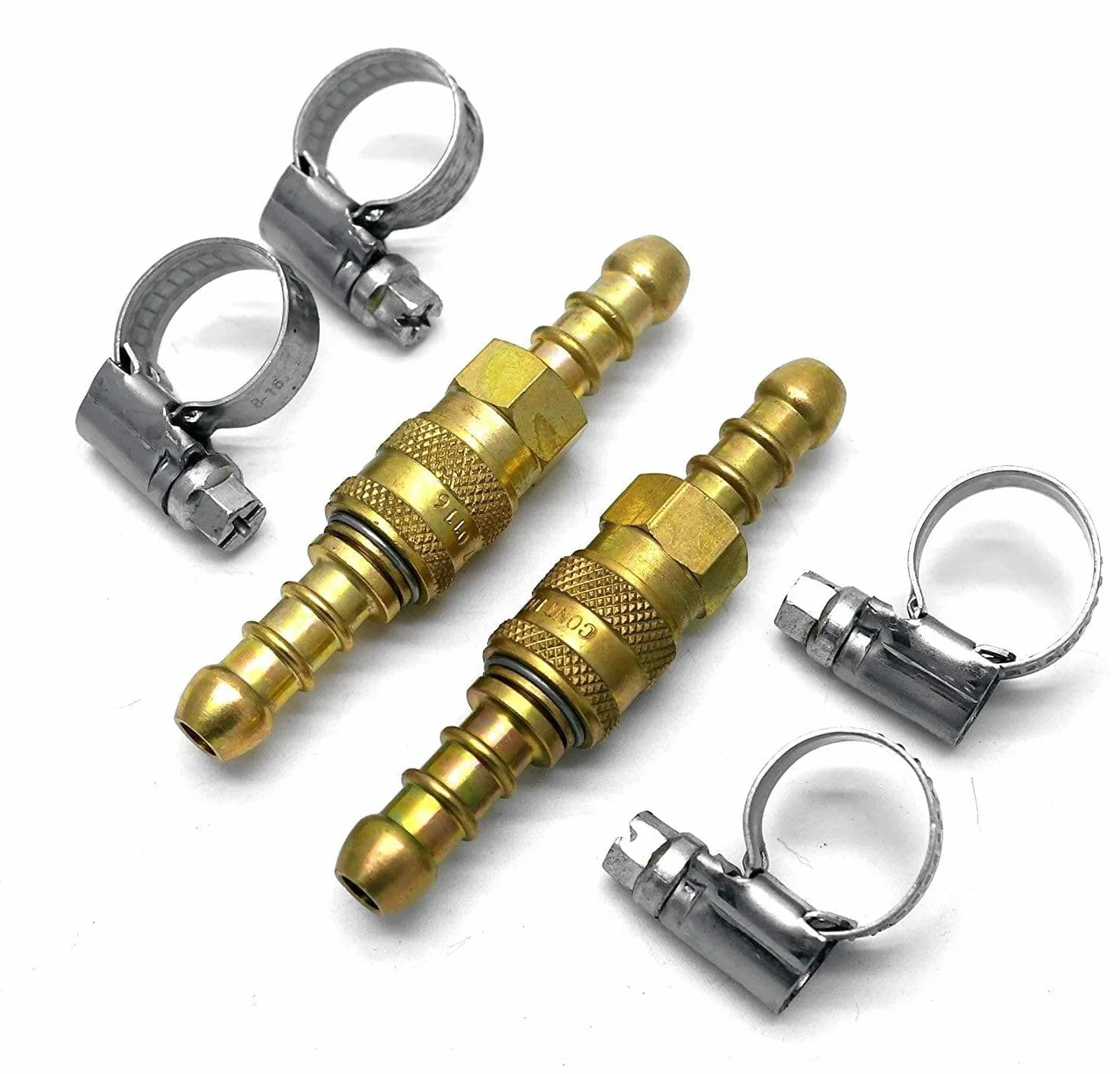2 x szybkozłączka złączka do węża propanowo-butanowego 8 mm + 4 klipsy