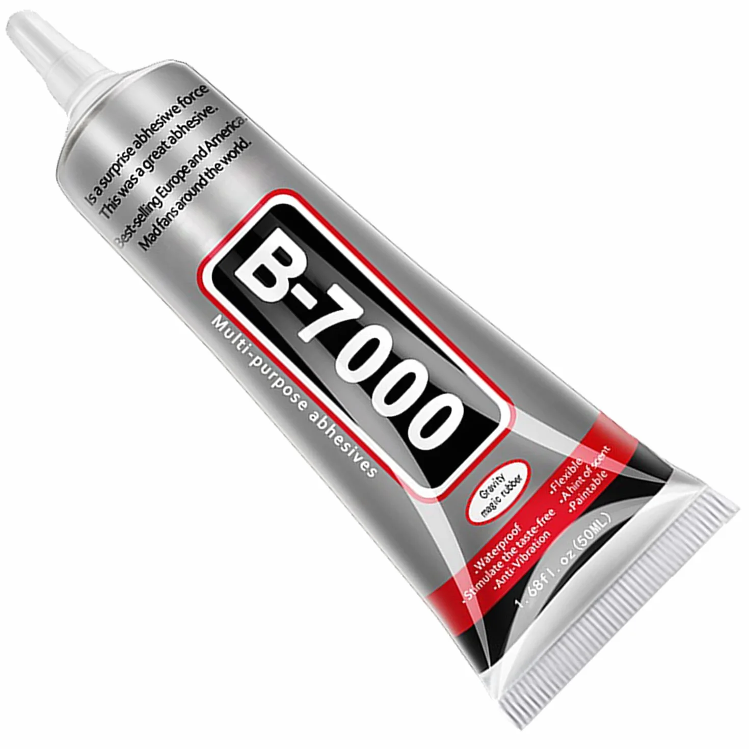 B-7000 Klej do Rhinestones and Jewelry Making | 50 ml przezroczysty uniwersalny klej z precyzyjną końcówką | Super mocny klej do rękodzieła wiskozy do telefonu z tkaniny szklanej | Wodoodporny klej