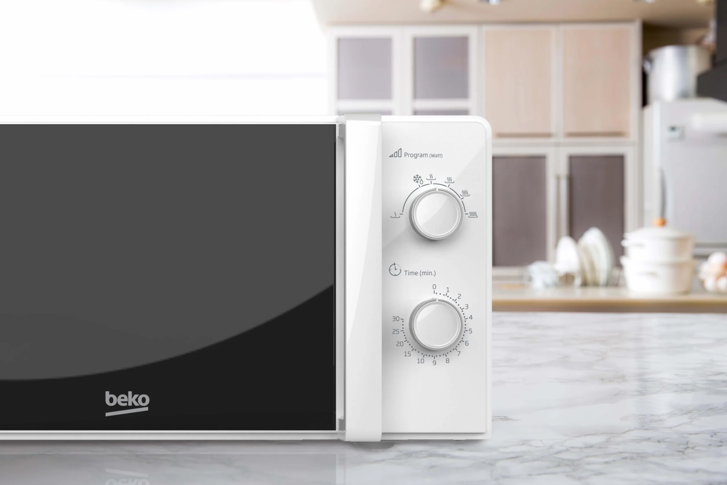 Beko MOC20100WFB Kuchenka Mikrofalowa 20L 700W 5 Poziomów Mocy Biały
